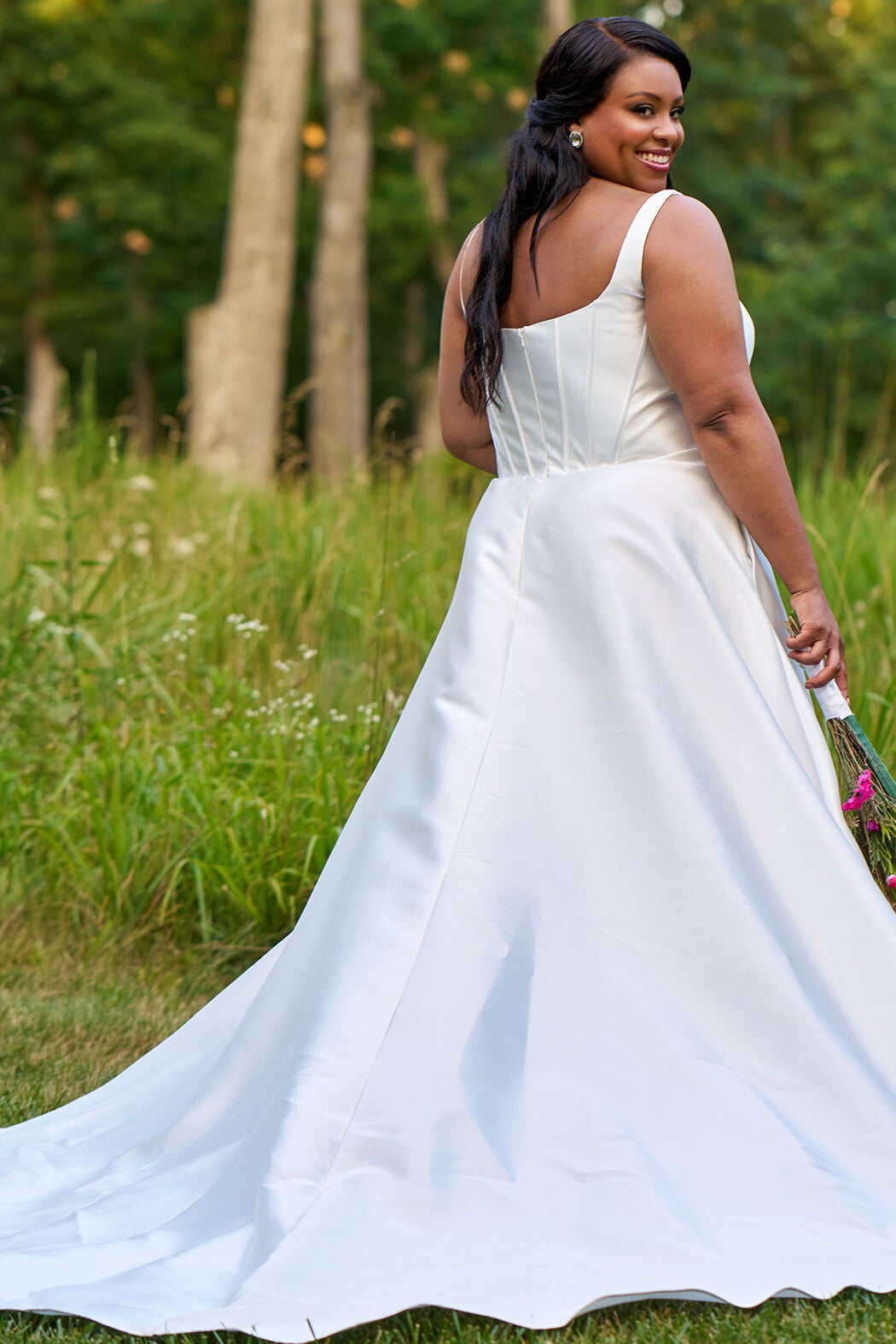 POSY WEDDING DRESS, Ivory / Ivory, alternate image number 1