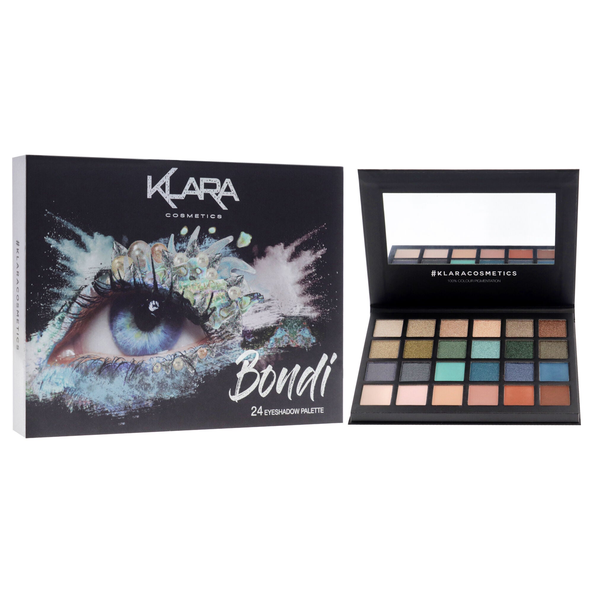 24 Eyeshadow Palette - Bondi by Klara for Women - 1.68 oz Eye Shadow, See Description, alternate image number 1