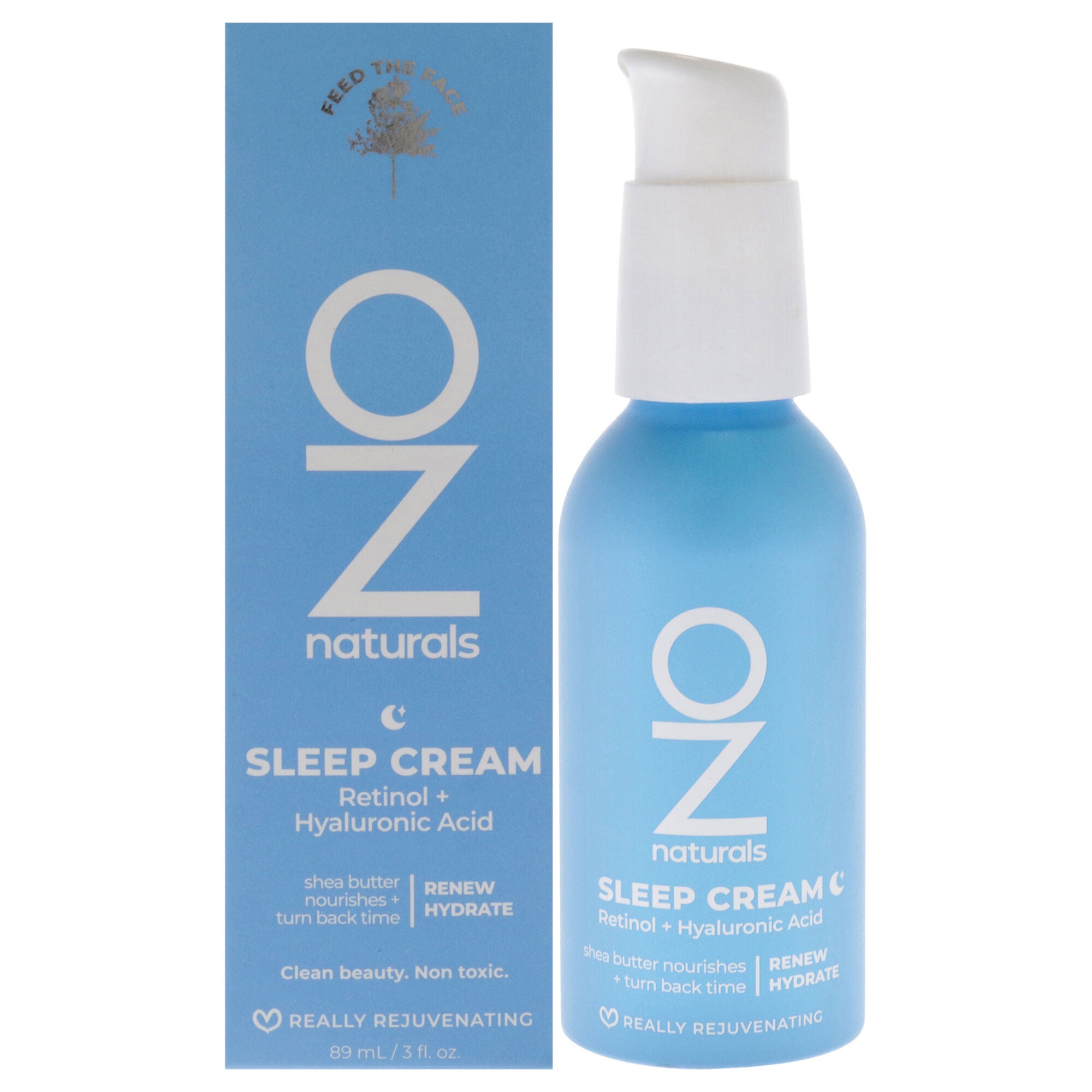 Sleep Cream Retinol Plus Hyaluronic Acid by OZNaturals for Unisex - 3 oz Cream, See Description, hi-res image number 0