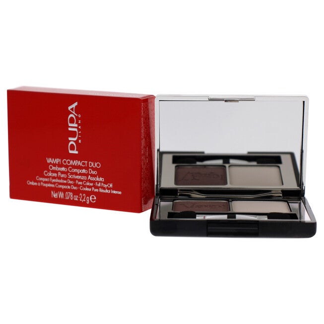 Vamp! Compact Duo Eyeshadow - 006 Brown Vanilla by Pupa Milano for Women - 0.078 oz Eye Shadow, NA, alternate image number null