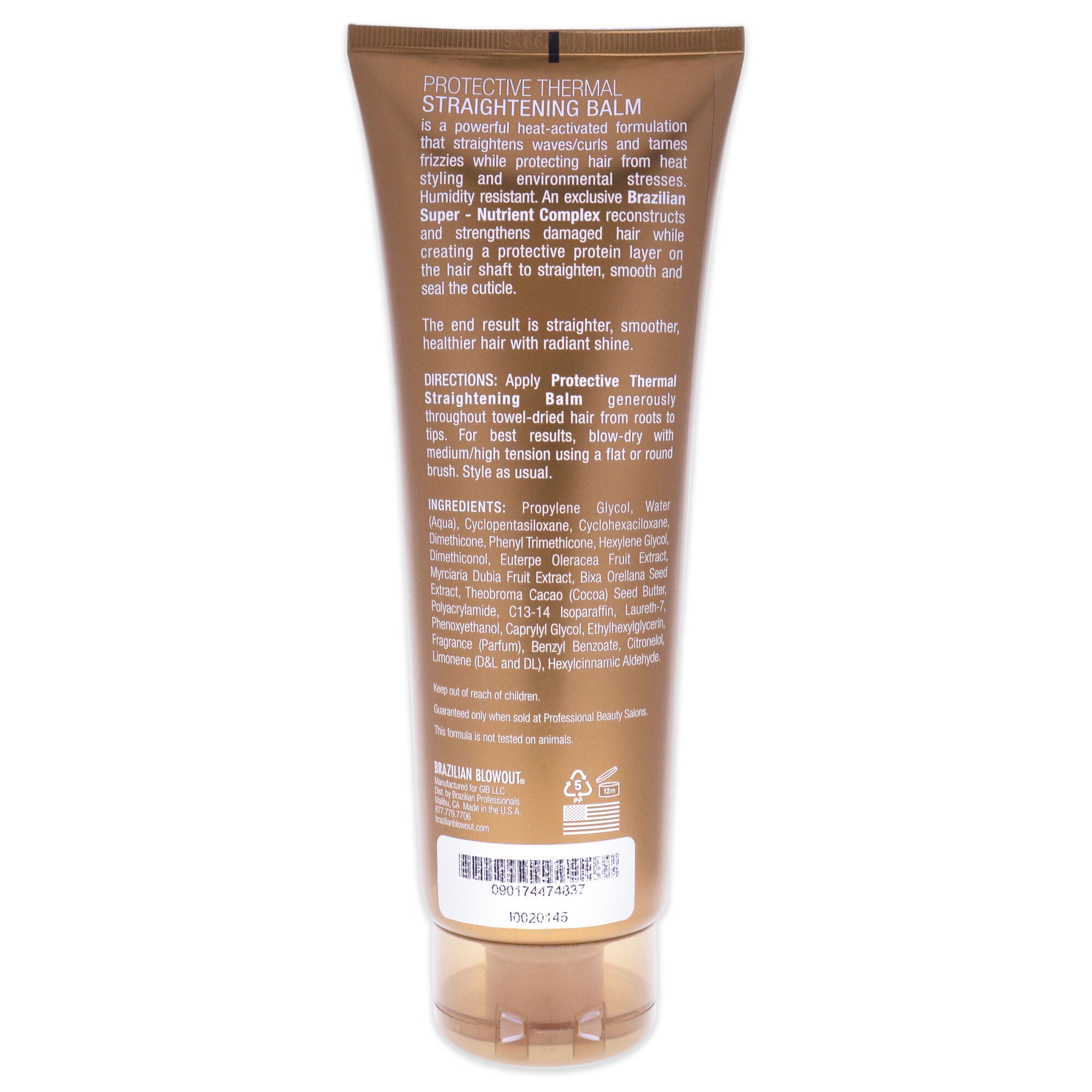 Acai Protective Thermal Straightening Balm by Brazilian Blowout for Unisex - 8 oz Balm, , alternate image number 3