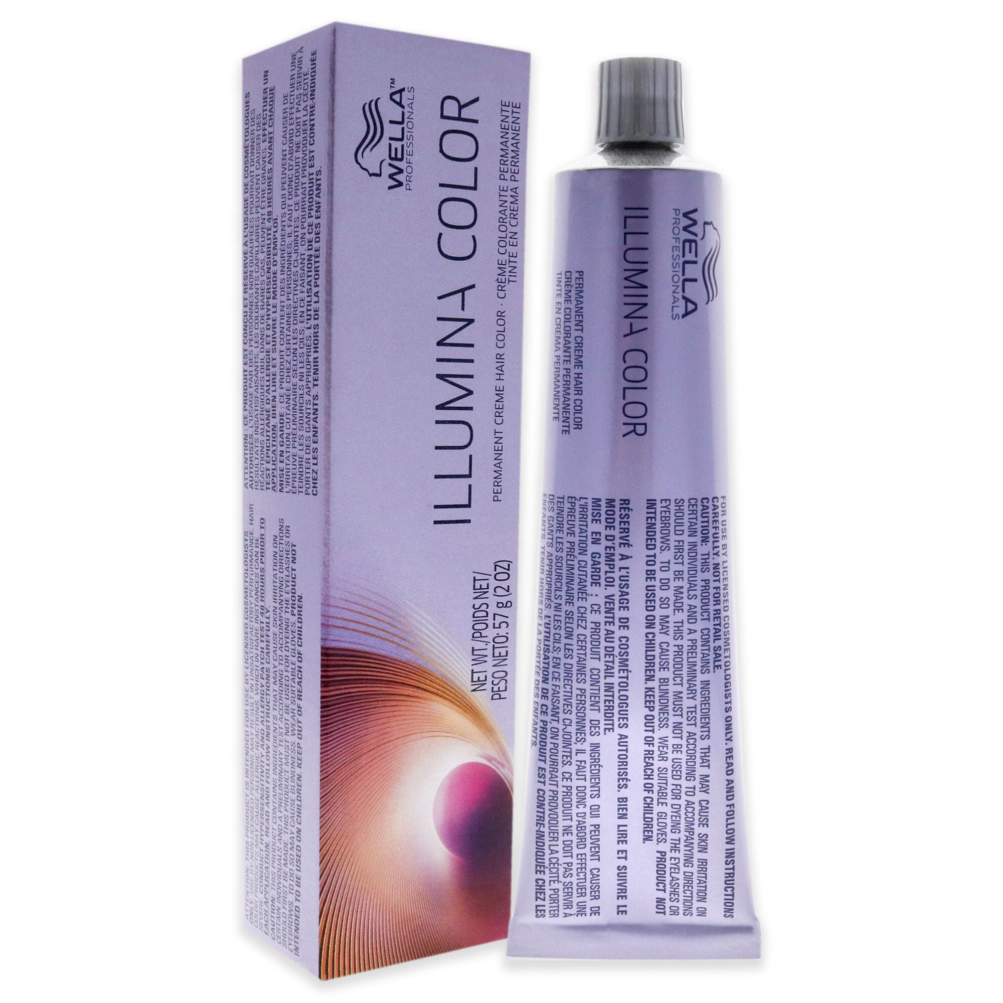 Illumina Color Permanent Creme Hair Color - 5 43 Light Brown-Red Gold by Wella for Unisex - 2 oz Hair Color, See Description, alternate image number 2