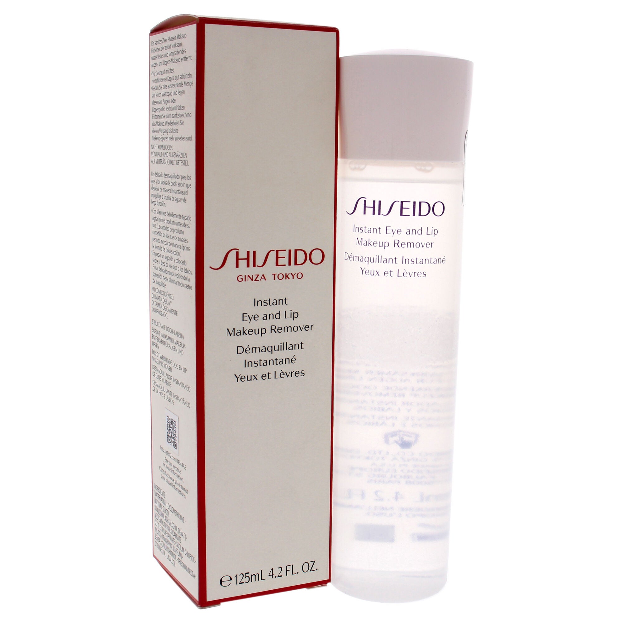 Instant Eye and Lip Makeup Remover by Shiseido for Unisex - 4.2 oz Makeup Remover, See Description, alternate image number 2