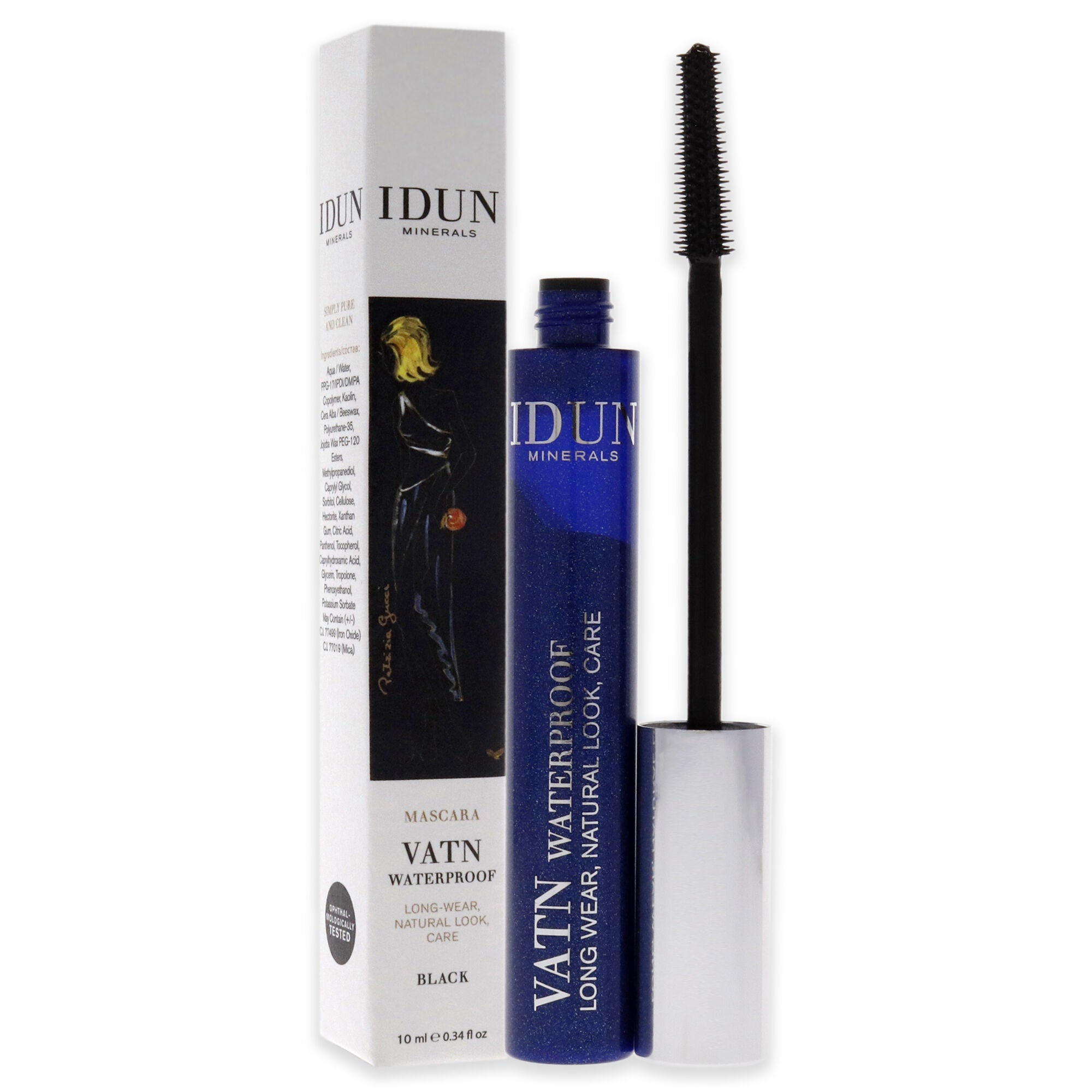 Vatn Waterproof Mascara - 003 Black by Idun Minerals for Women - 0.34 oz Mascara, , alternate image number 6