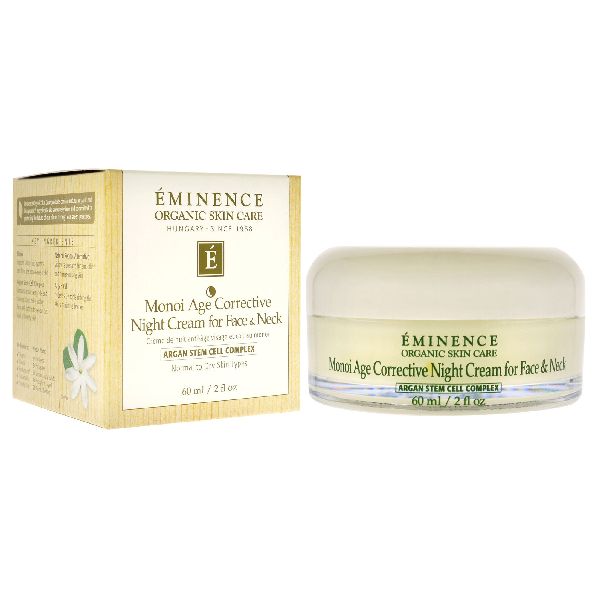 Monoi Age Corrective Night Cream for Face and Neck by Eminence for Unisex - 2 oz Cream, See Description, alternate image number 2