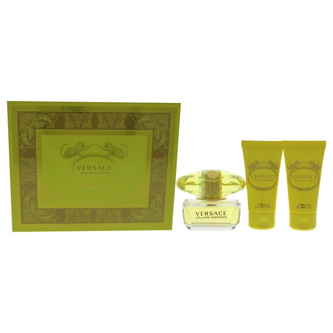 Versace Yellow Diamond by Versace for Women - 3 Pc Gift Set 1.7oz EDT Spray, 1.7oz Perfumed Shower Gel, 1.7oz Perfumed Body Lotion, , alternate image number null