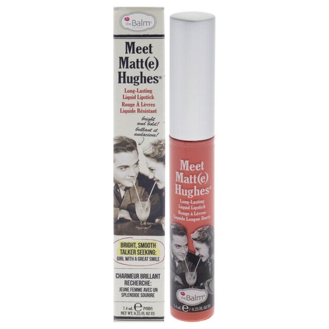 Meet Matte Hughes Long Lasting Liquid Lipstick - Doting by the Balm for Women - 0.25 oz Lip Gloss, NA, hi-res image number null