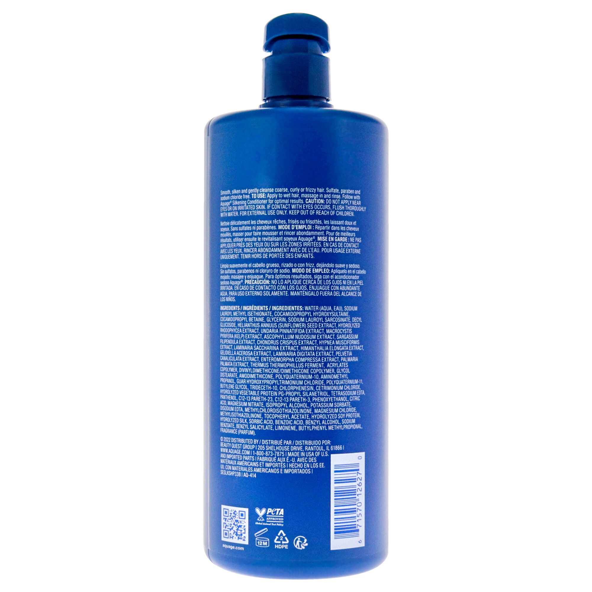Seaextend Silkening Shampoo by Aquage for Unisex - 33.8 oz Shampoo, See Description, alternate image number 1