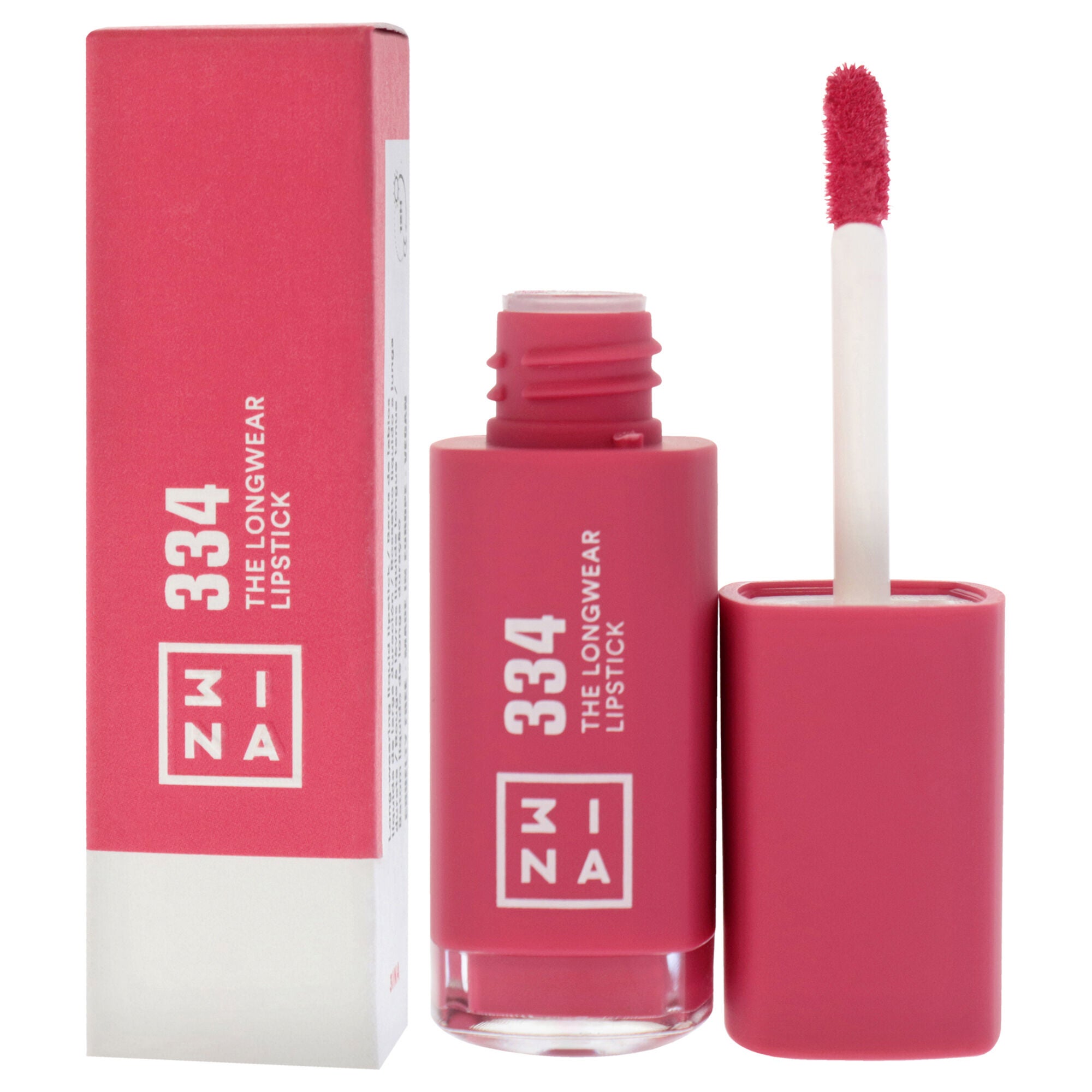The Longwear Lipstick - 334 Bright Pink by 3INA for Women - 0.20 oz Lipstick, See Description, alternate image number 2