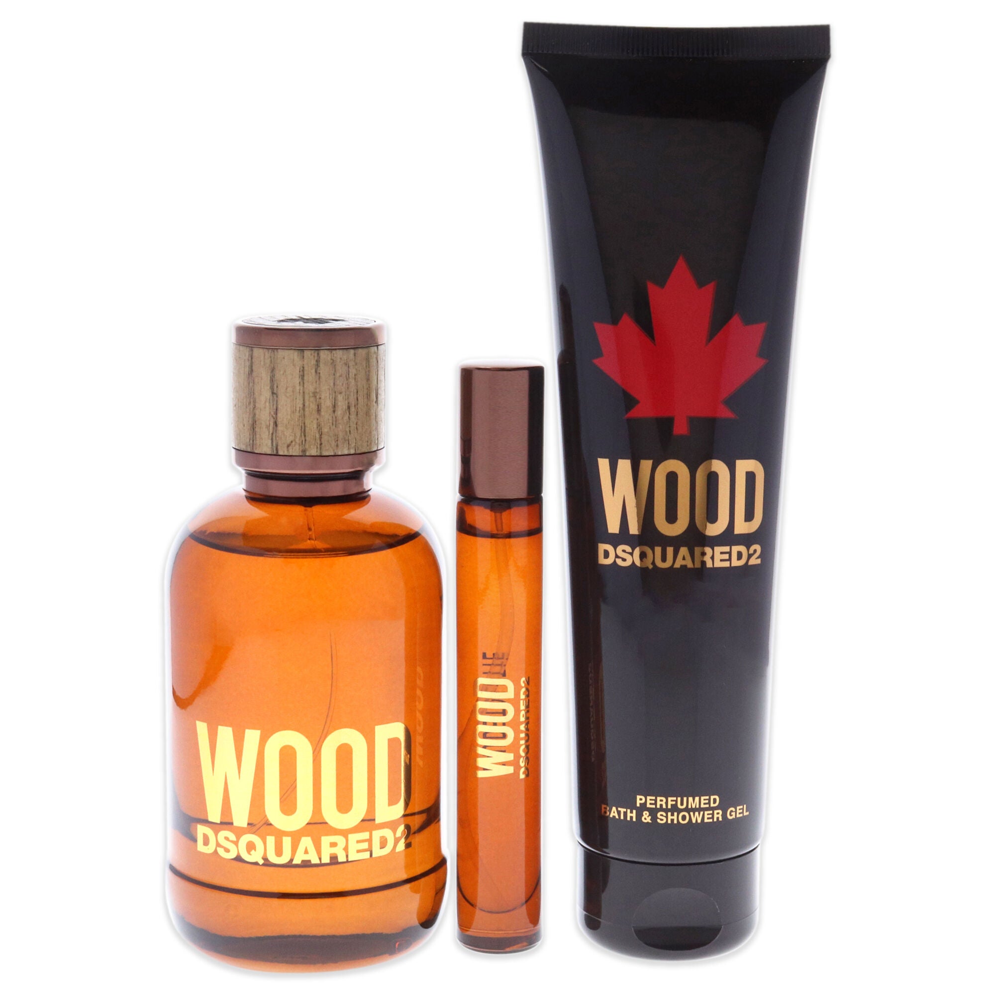 Wood by Dsquared2 for Men 3 Pc Gift Set 3.4oz EDT Spray, 0.3oz EDT Spray, 5.0oz Bath and Shower Gel, , alternate image number 5