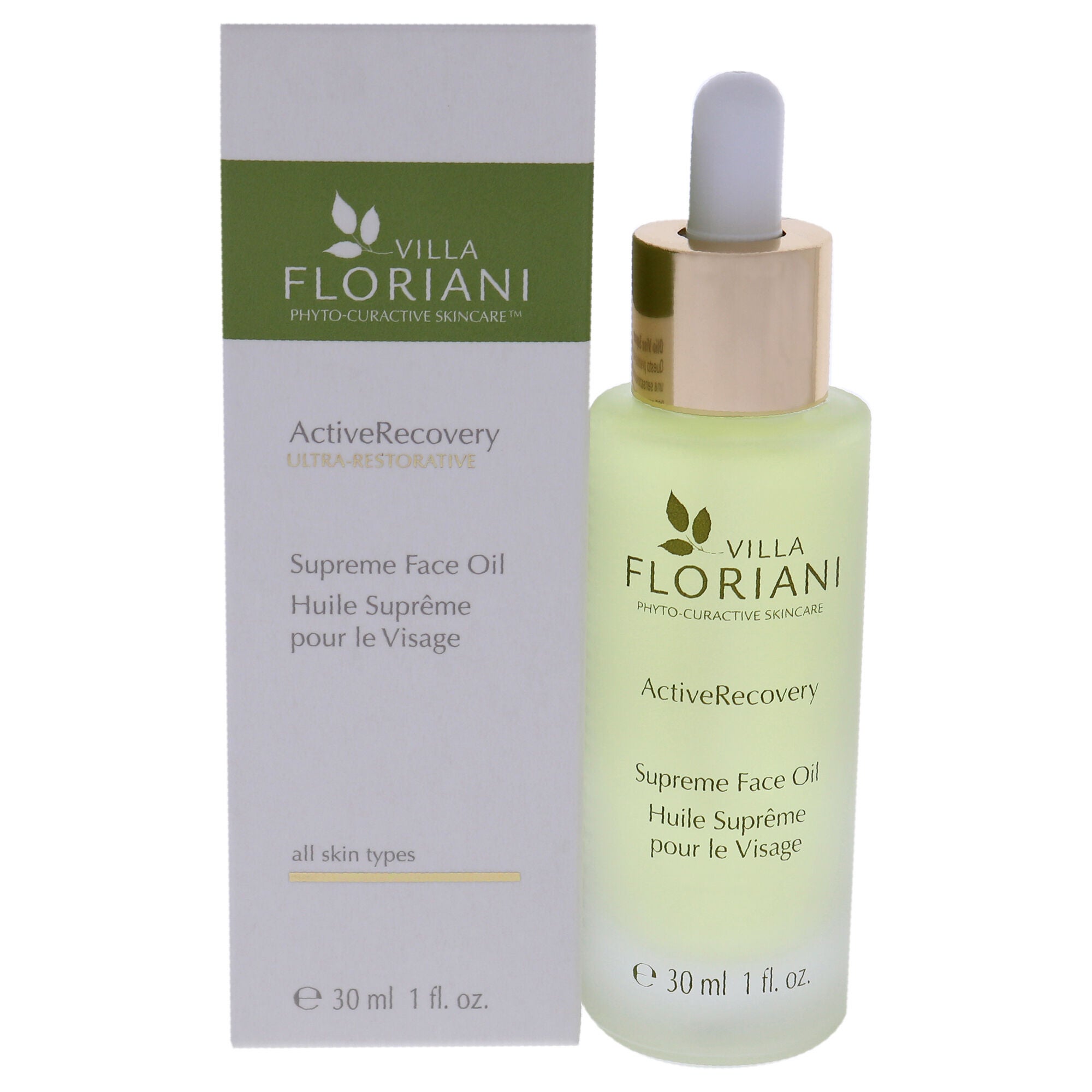 ActiveRecovery Supreme Face Oil by Villa Floriani for Unisex - 1 oz Oil, See Description, hi-res image number 0