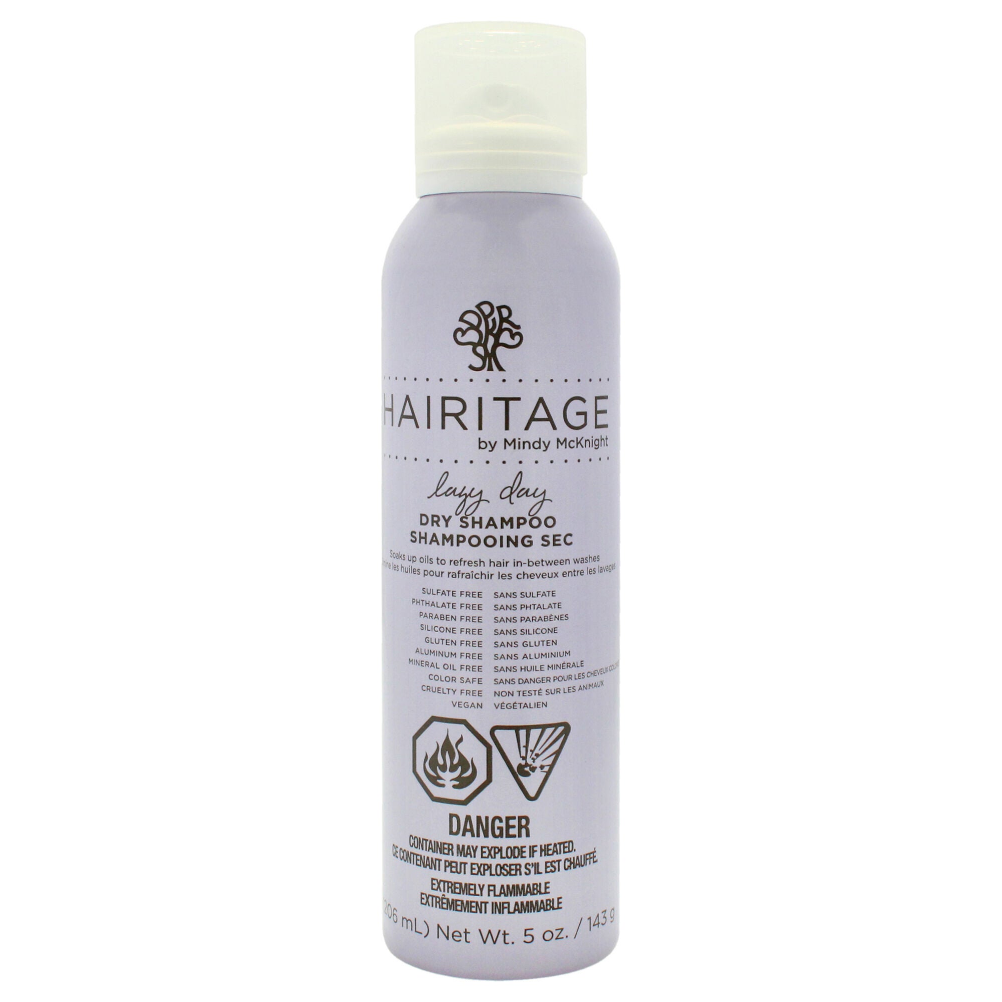 Lazy Day Dry Shampoo by Hairitage By Mindy for Unisex - 5 oz Dry Shampoo, See Description, hi-res image number 0