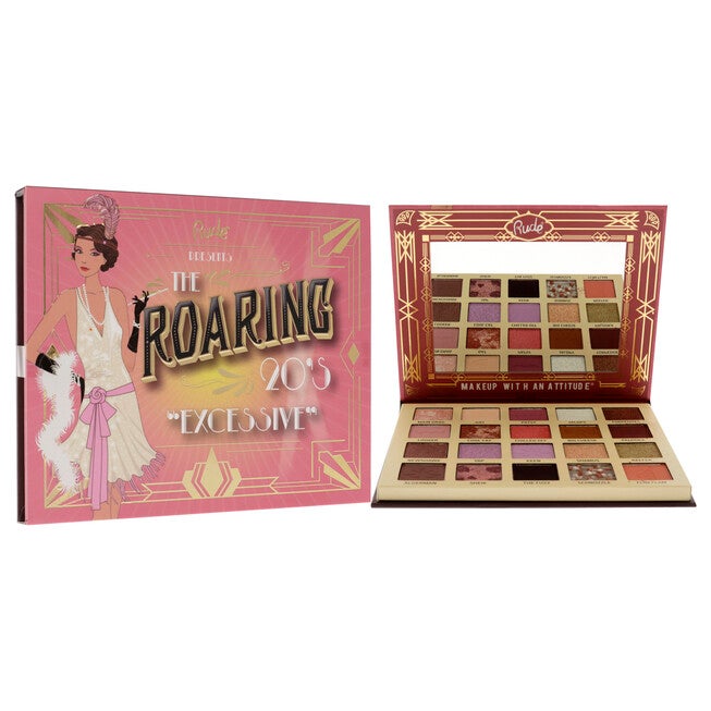 The Roaring 20s Eyeshadow Palette - Excessive by Rude Cosmetics for Women - 0.84 oz Eye Shadow, , alternate image number null