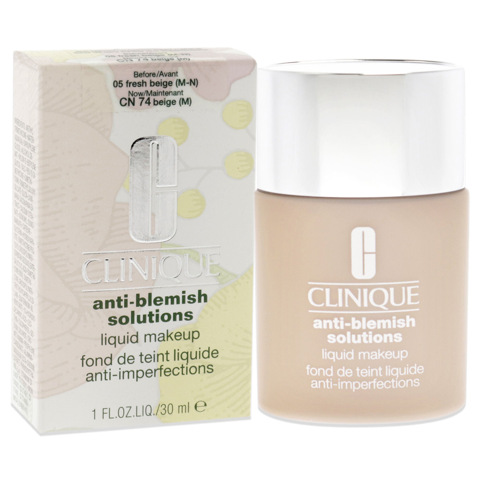 Anti-Blemish Solutions Liquid Makeup 05 Fresh Beige(MF-M)-Dry Comb. To Oily Skin by Clinique for Women - 1 oz Foundation, , alternate image number 7