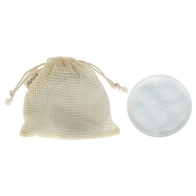 Reusable Makeup Remover Pads by Alma K for Women - 8 Pc 7 Reusable Pads, 1 Cotton Mesh Wash Bag, See Description, alternate image number 3