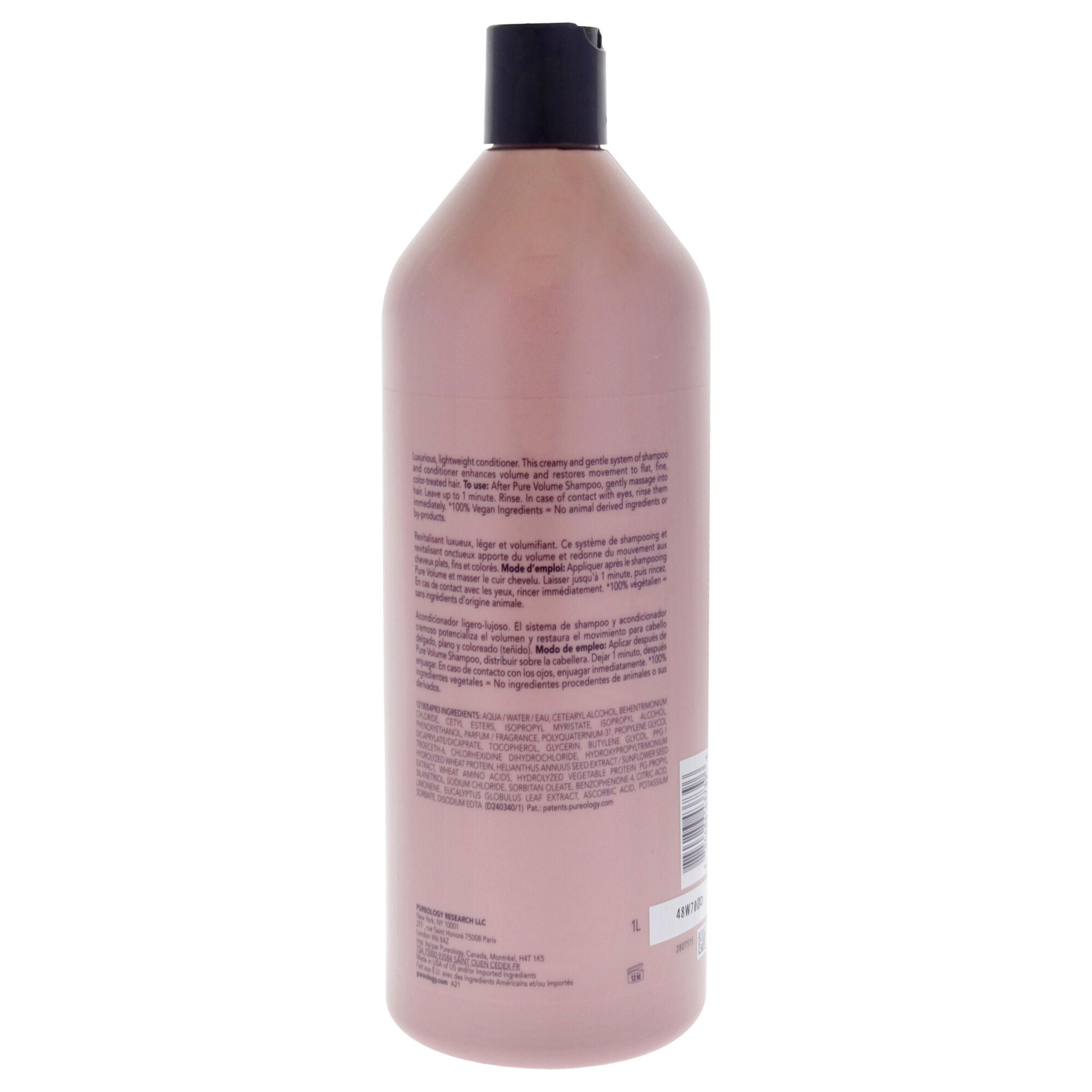 Pure Volume Conditioner by Pureology for Unisex - 1 Liter Conditioner, See Description, alternate image number 3