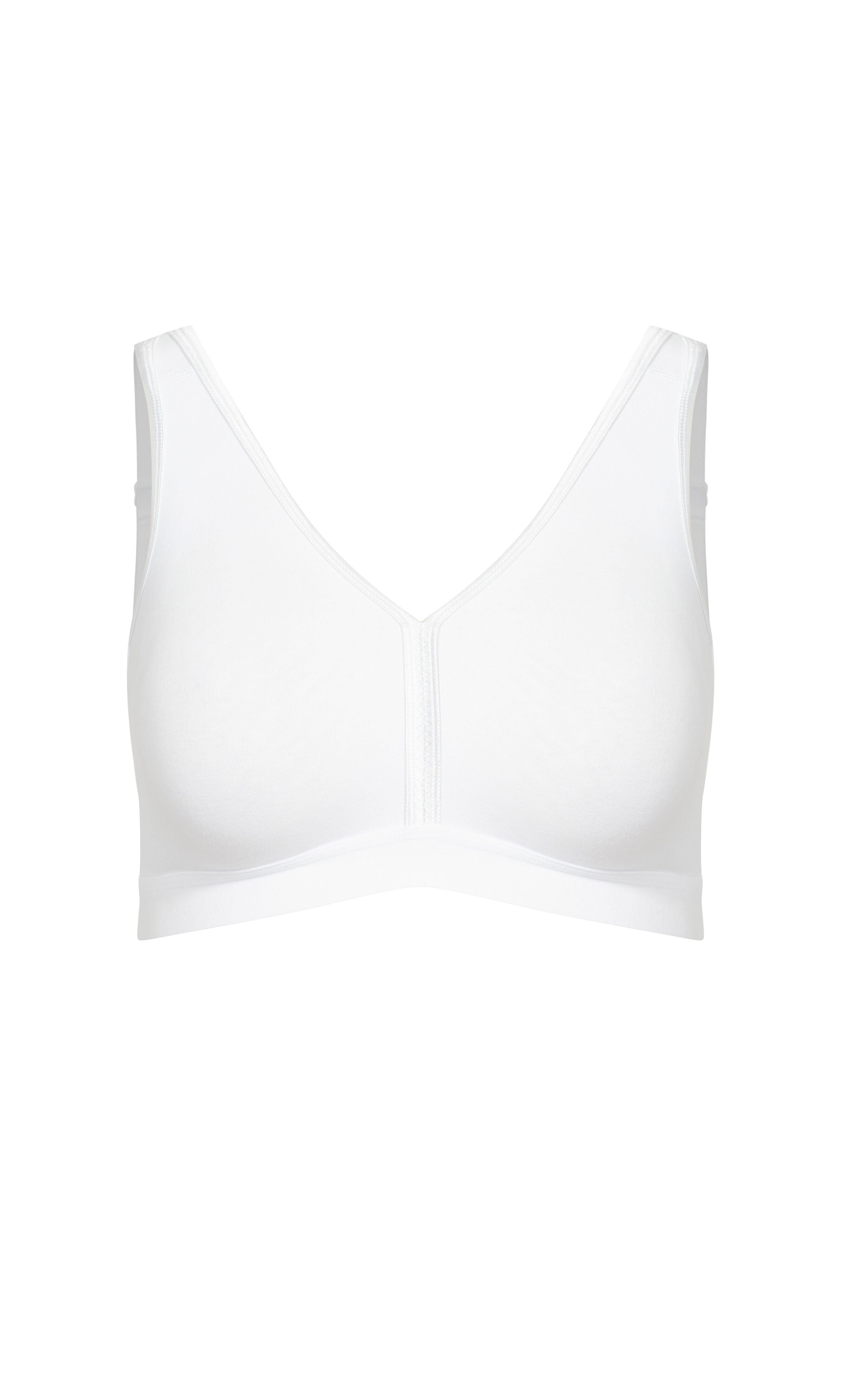 Basic Cotton Bra - white, , alternate image number 2