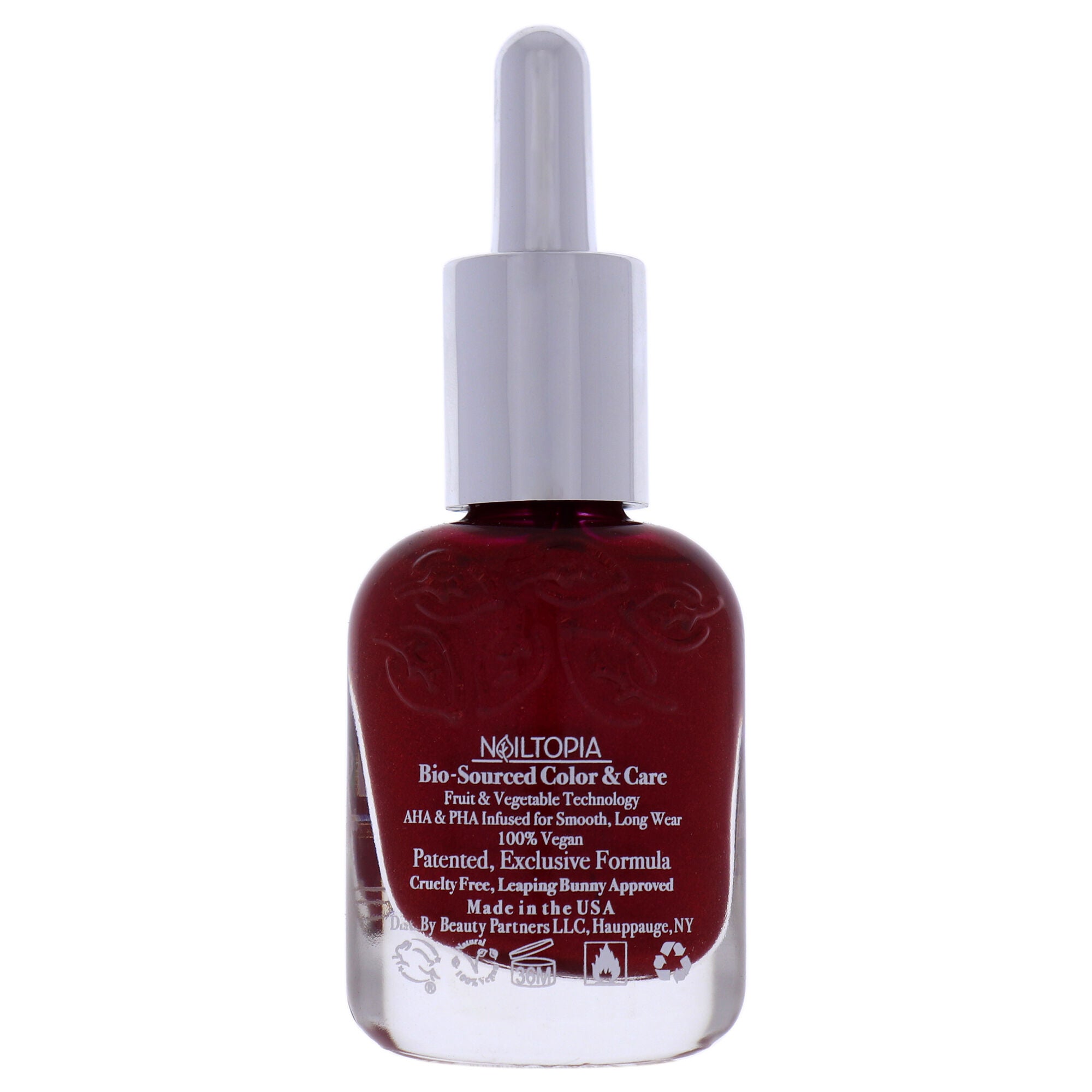 Bio-Sourced Chip Free Nail Lacquer - Run Now Wine Later by Nailtopia for Women - 0.41 oz Nail Polish, See Description, alternate image number 4