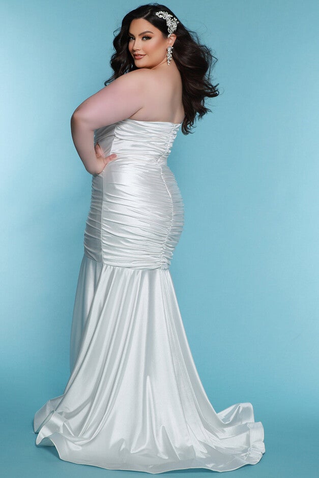 EMME WEDDING DRESS, White / White, alternate image number null
