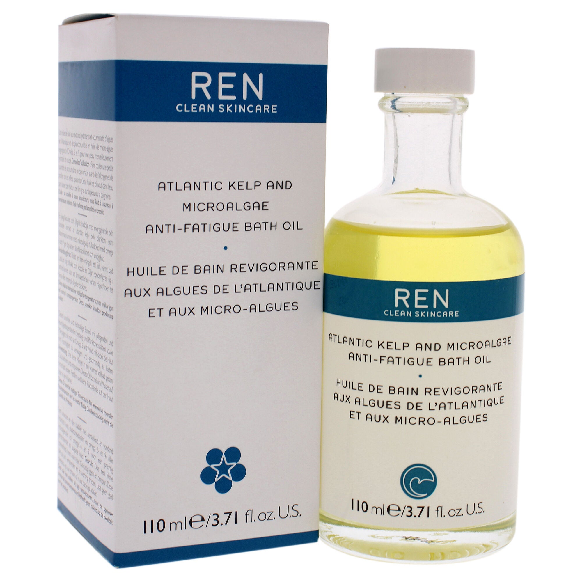 Atlantic Kelp and Microalgae Anti-Fatigue Bath Oil by REN for Unisex - 3.7 oz Oil, See Description, alternate image number 1
