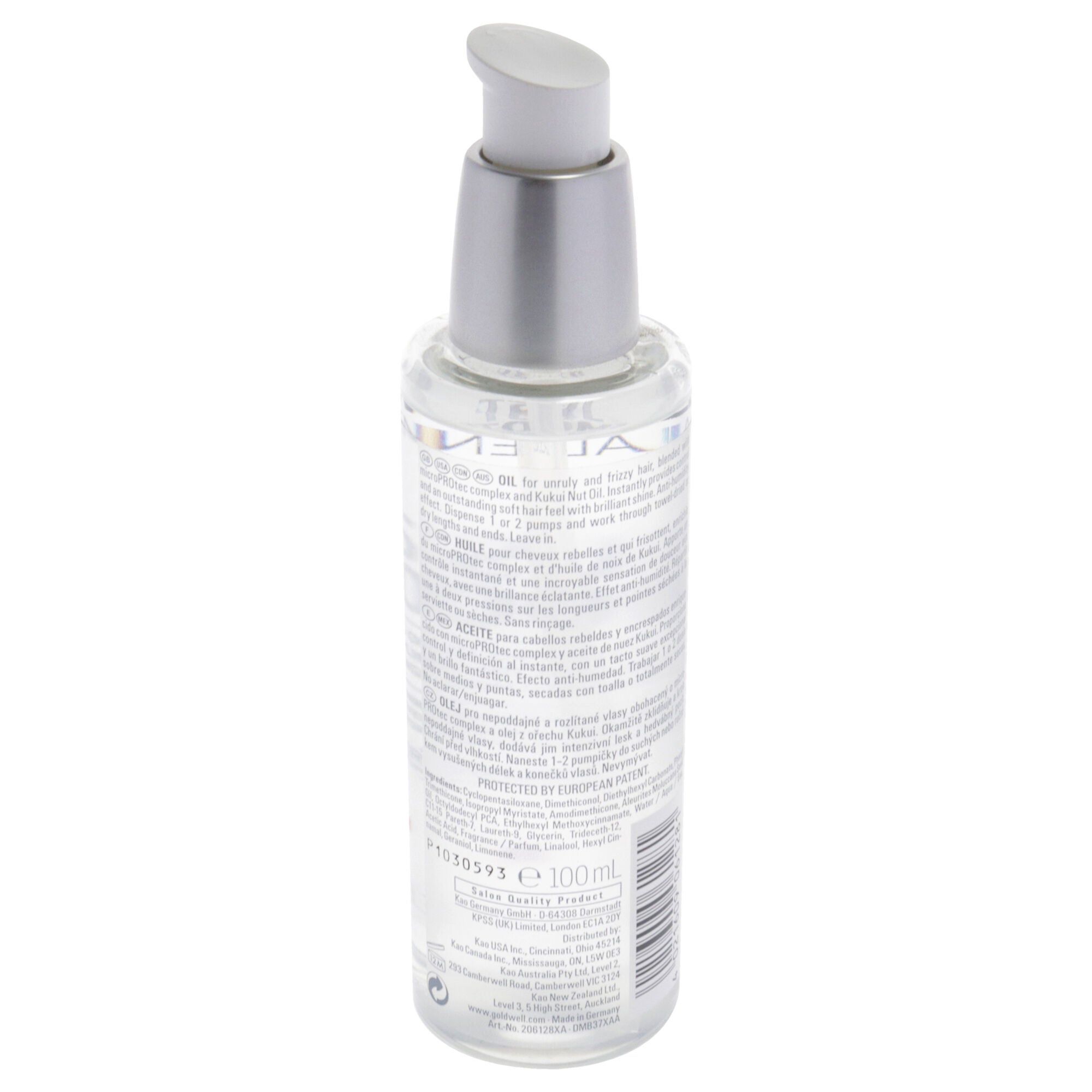 Dualsenses Just Smooth Taming Oil by Goldwell for Unisex - 3.3 oz Oil, See Description, alternate image number 1