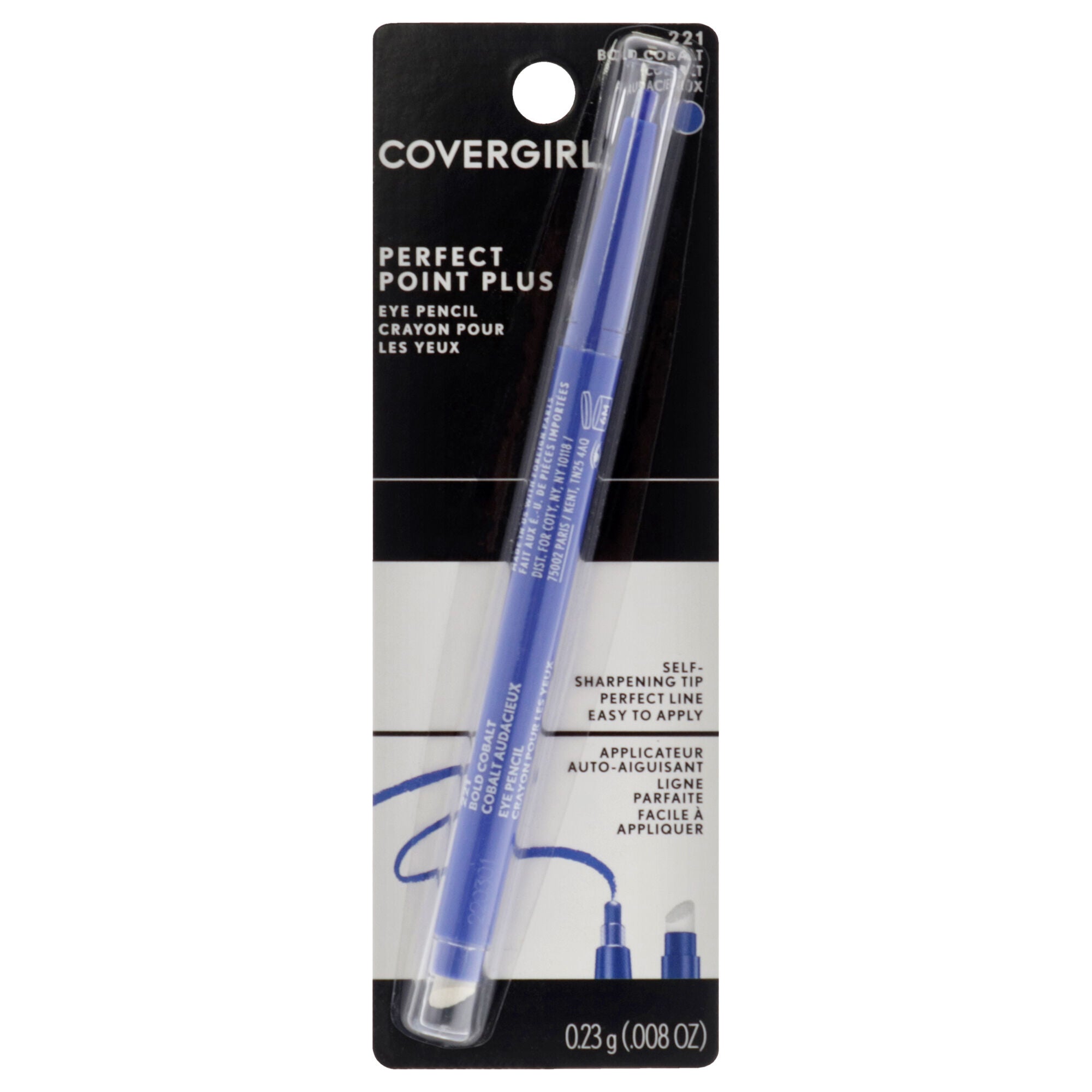 Perfect Point Plus Eyeliner - 221 Bold Cobalt by CoverGirl for Women - 0.008 oz Eyeliner, See Description, hi-res image number 0