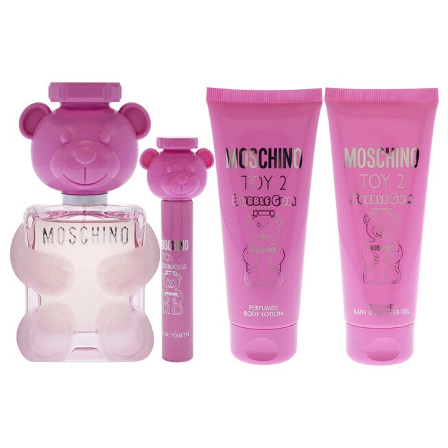 Moschino Toy 2 Bubble Gum by Moschino for Women - 4 Pc Gift Set 3.4oz EDT Spray, 0.3oz EDT Spray, 3.4oz Body Lotion, 3.4oz Bath and Shower Gel, See Description, alternate image number 4