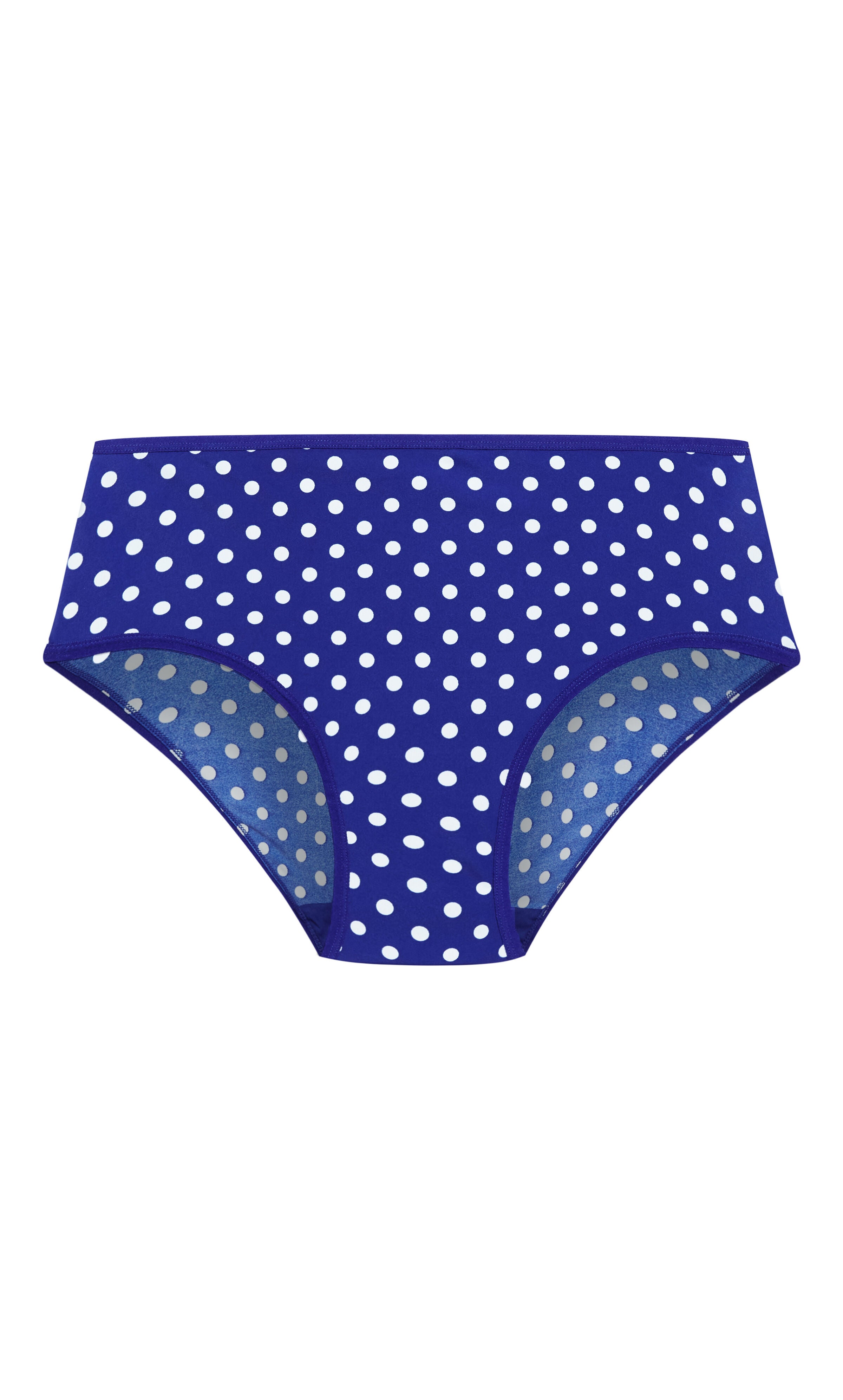Microfiber Print Hi Cut Brief - cobalt, , alternate image number 2
