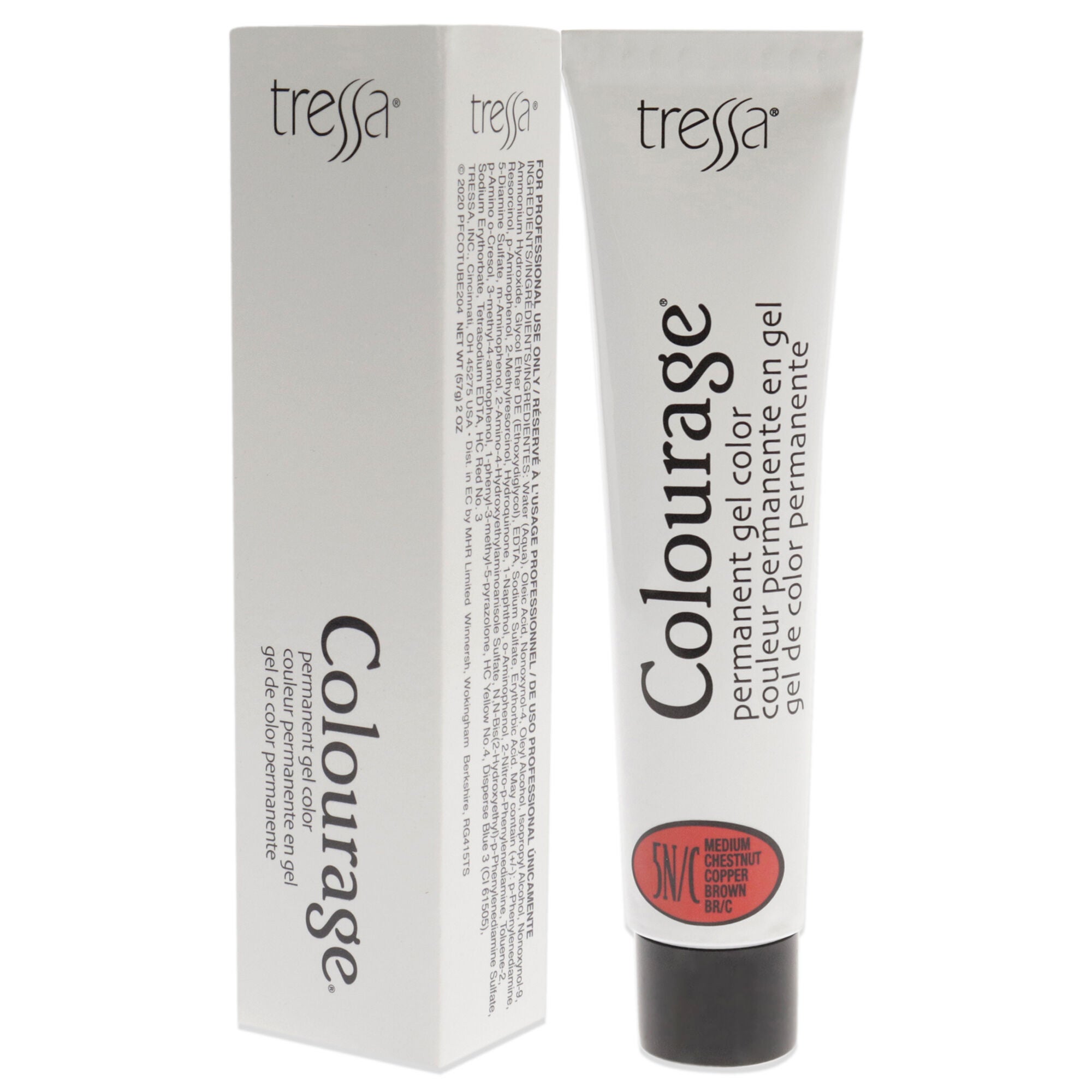 Colourage Permanent Gel Color - 5NC Medium Chestnut Copper Brown by Tressa for Unisex - 2 oz Hair Color, See Description, alternate image number 3