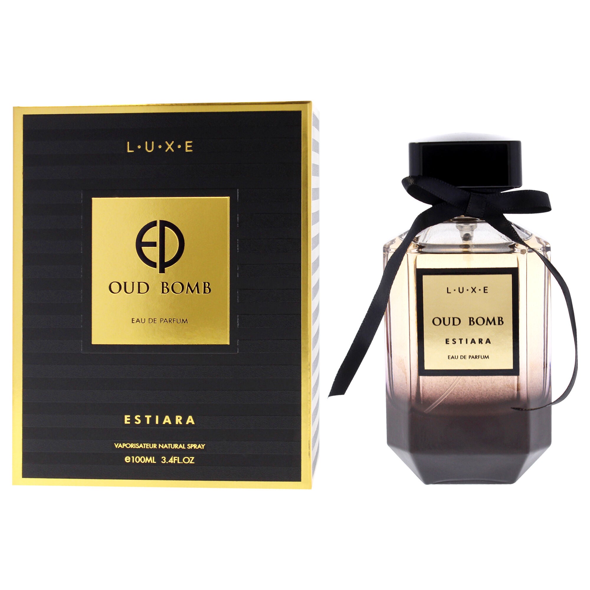 Luxe Oud Bomb by Estiara for Women - 3.4 oz EDP Spray, Clear, alternate image number 3