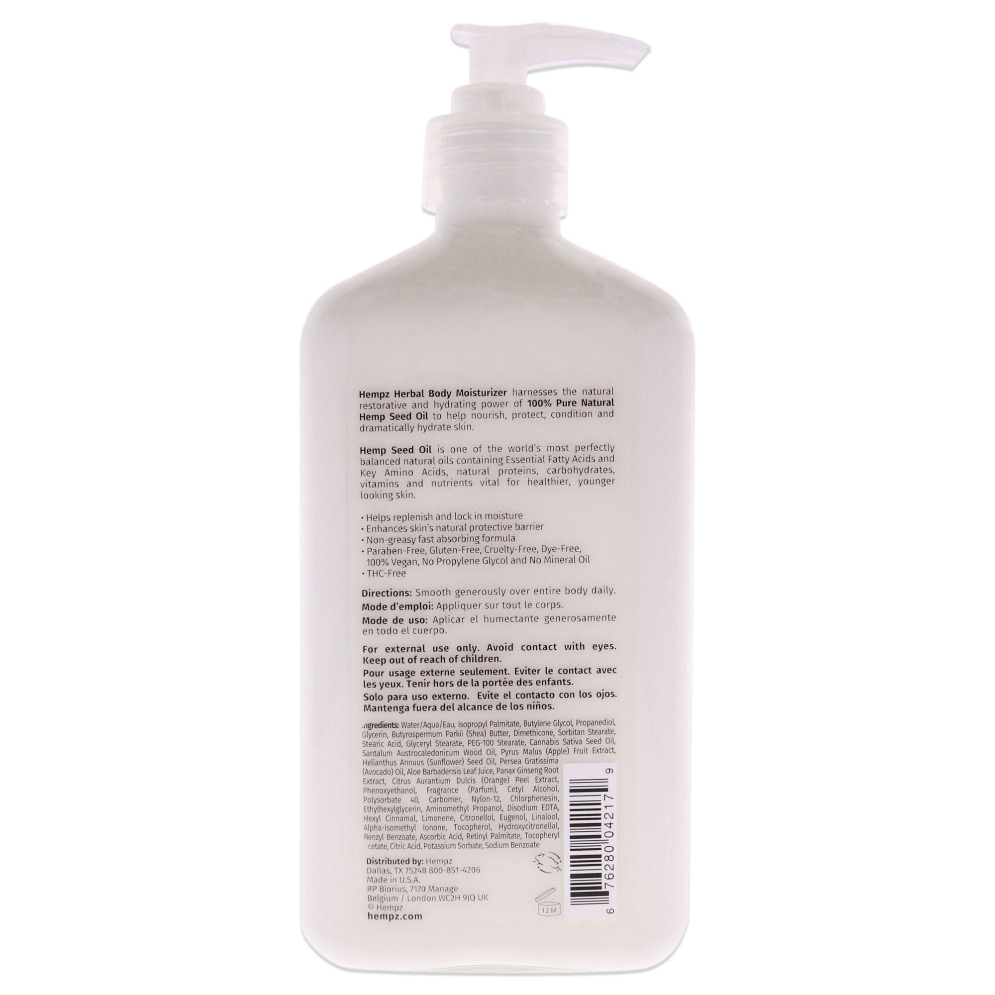 Fresh Fusions Sandalwood and Apple Herbal Body Moisturizer by Hempz for Unisex - 17 oz Moisturizer, See Description, alternate image number 2