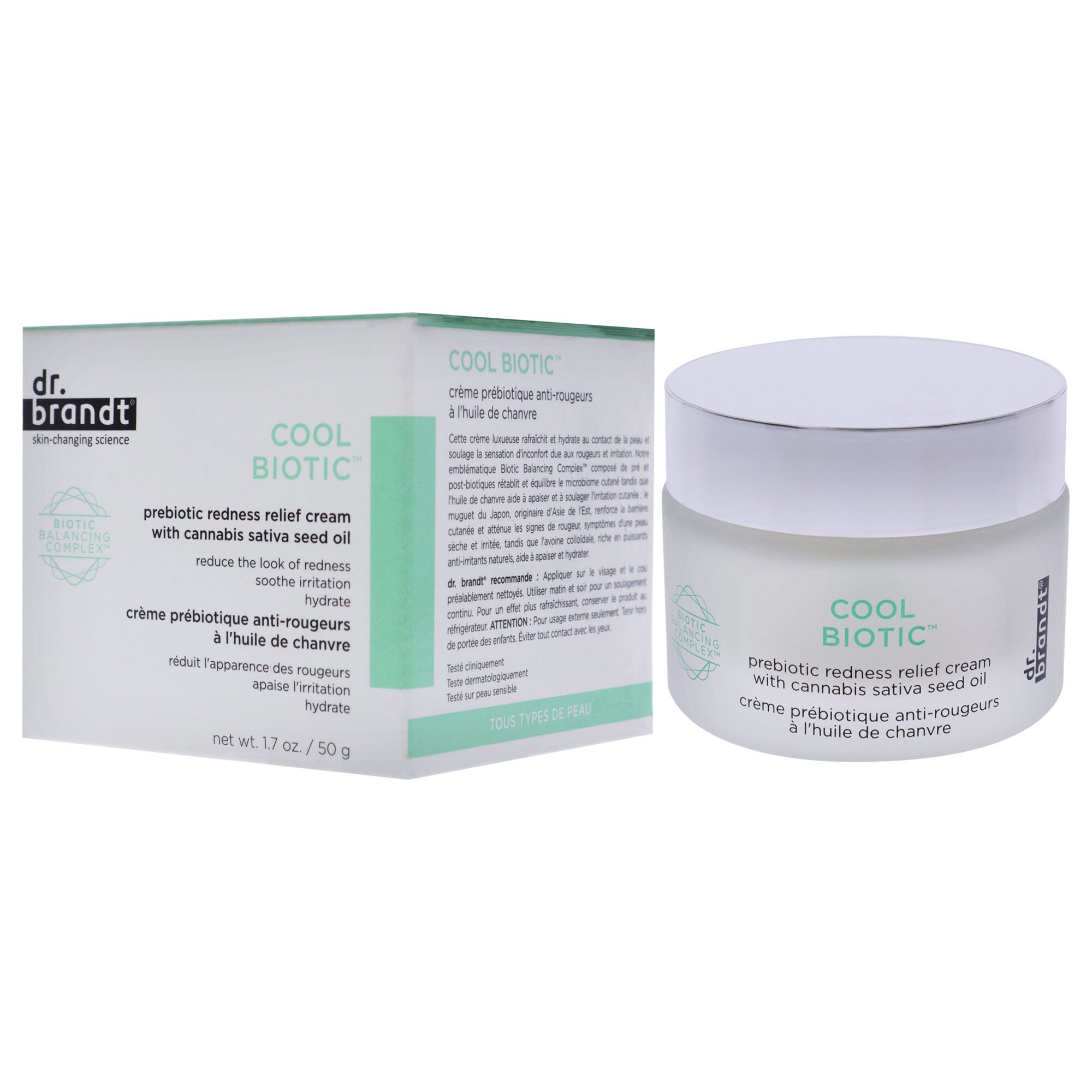 Cool Biotic Prebiotic Redness Relief Cream by Dr. Brandt for Unisex - 1.7 oz Cream, NA, alternate image number 3