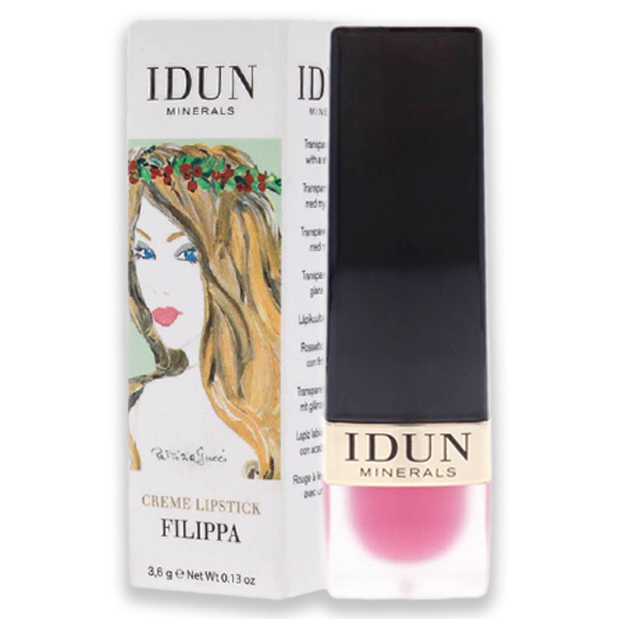 Creme Lipstick - 204 Filippa by Idun Minerals for Women - 0.13 oz Lipstick, , alternate image number 7