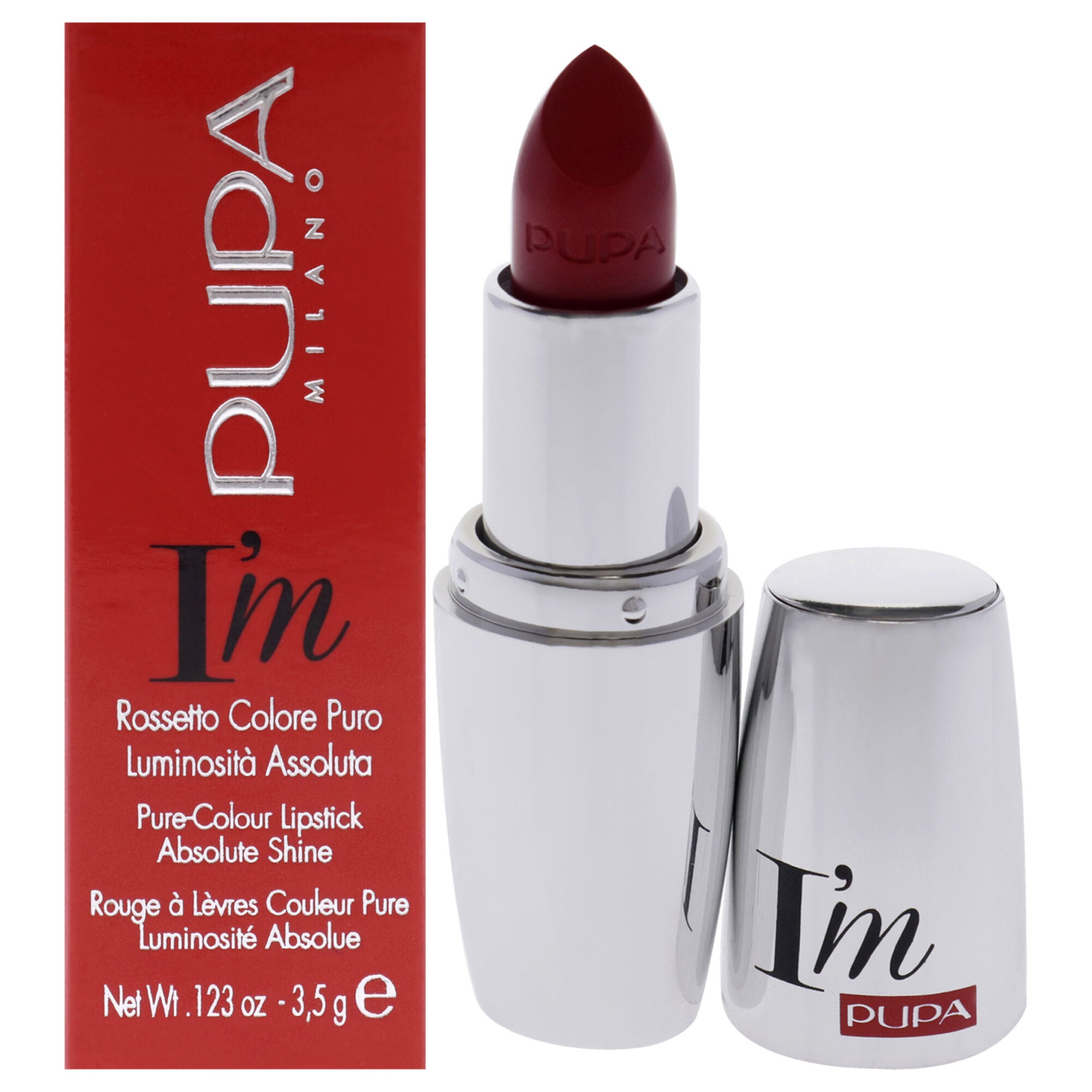 I Am Pure-Colour Lipstick - 306 Red Pop by Pupa Milano for Women - 0.123 oz Lipstick, See Description, hi-res image number 0