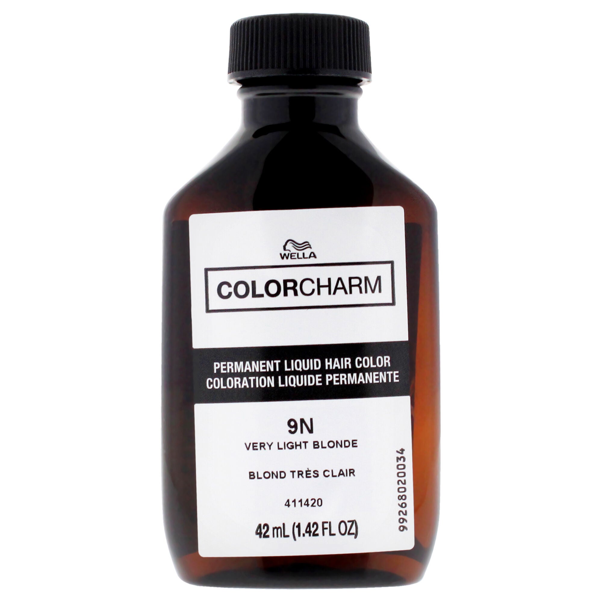 Color Charm Permanent Liquid Hair Color - 9N Very Light Blonde by Wella for Unisex - 1.42 oz Hair Color, See Description, alternate image number 4