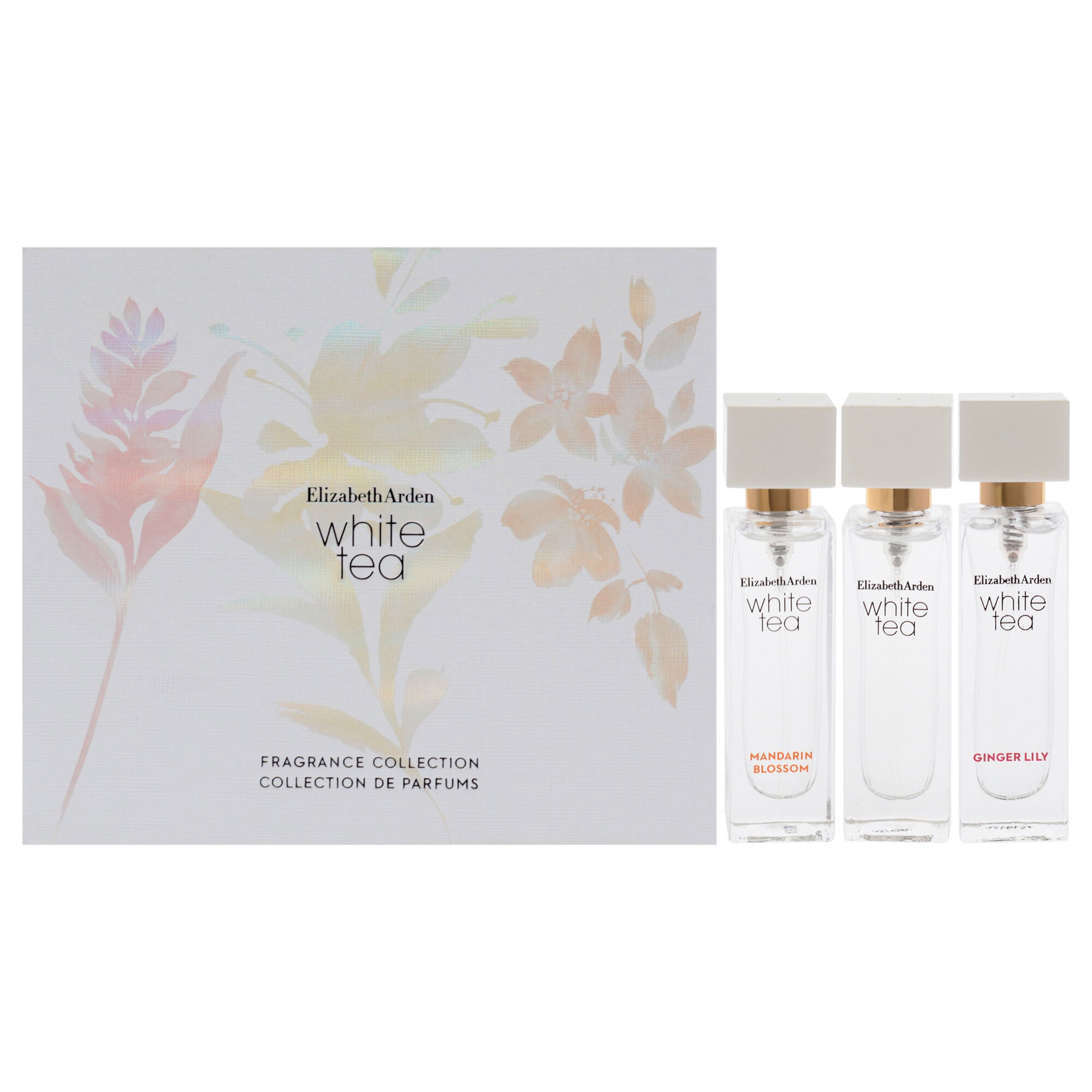White Tea by Elizabeth Arden for Women - 3 Pc Mini Gift Set 10ml Ginger Lily EDT Spray, 10ml White Tea EDT Spray, 10ml Mandarin Blossom EDT Spray, See Description, hi-res image number 0