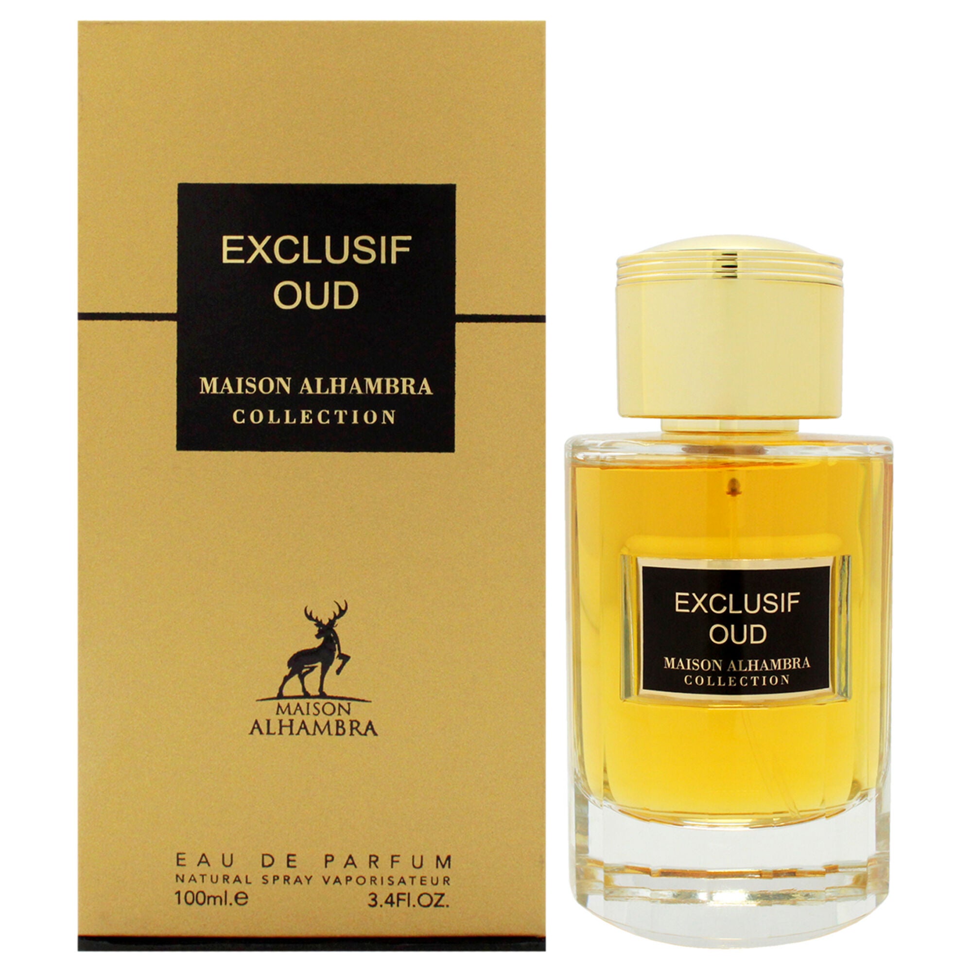 Exclusif - Oud by Maison Alhambra for Unisex - 3.4 oz EDP Spray, Clear, hi-res image number 0