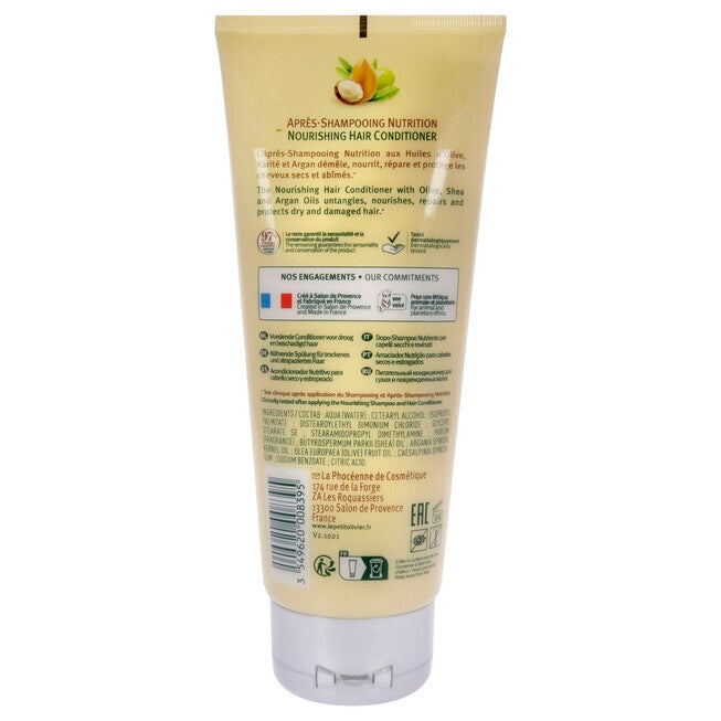 Nutrition Hair Conditioner - Olive-Shea-Argan Oils by Le Petit Olivier for Unisex - 6.76 oz Conditioner, See Description, alternate image number 1