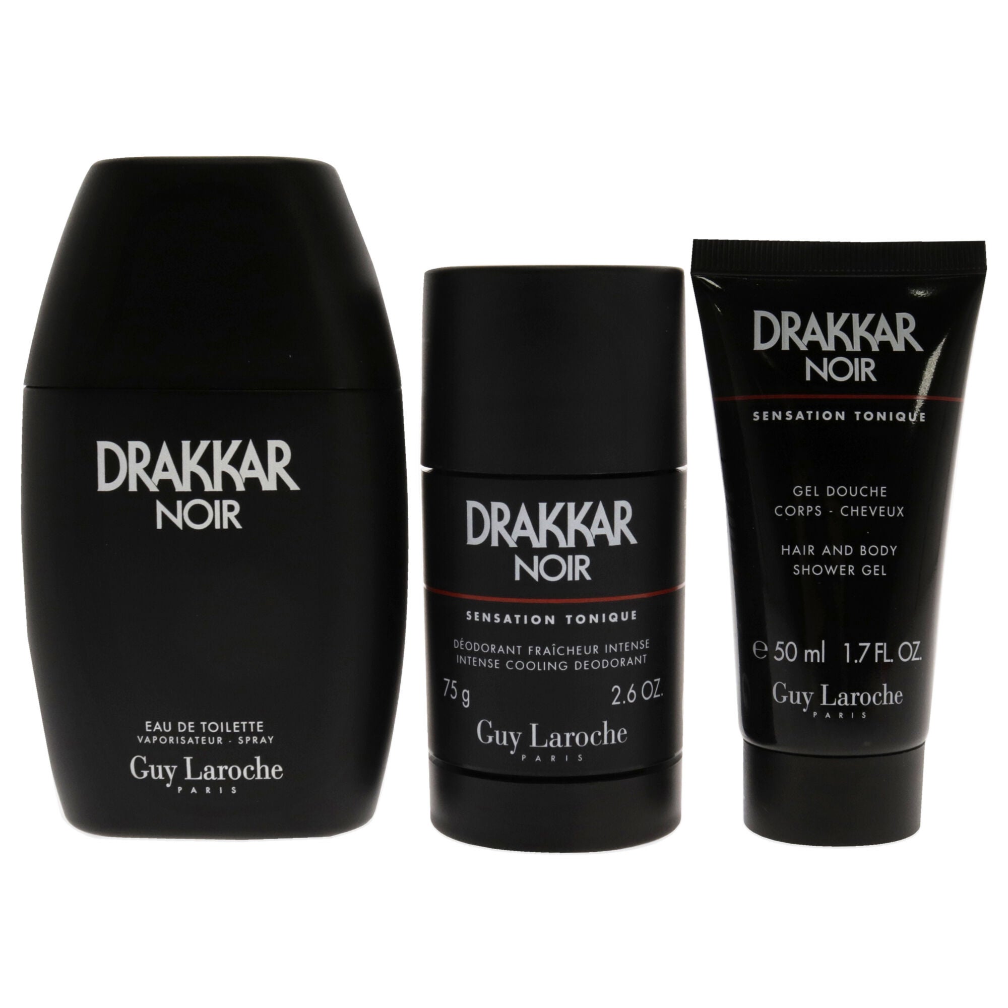 Drakkar Noir by Guy Laroche for Men - 3 Pc Gift Set 3.4oz EDT Spray, 2.6oz Deodorant Stick, 1.7oz Shower Gel, , alternate image number 6