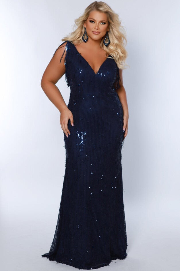 SPUR OF THE MOMENT EVENING DRESS, Navy / Navy, hi-res image number null