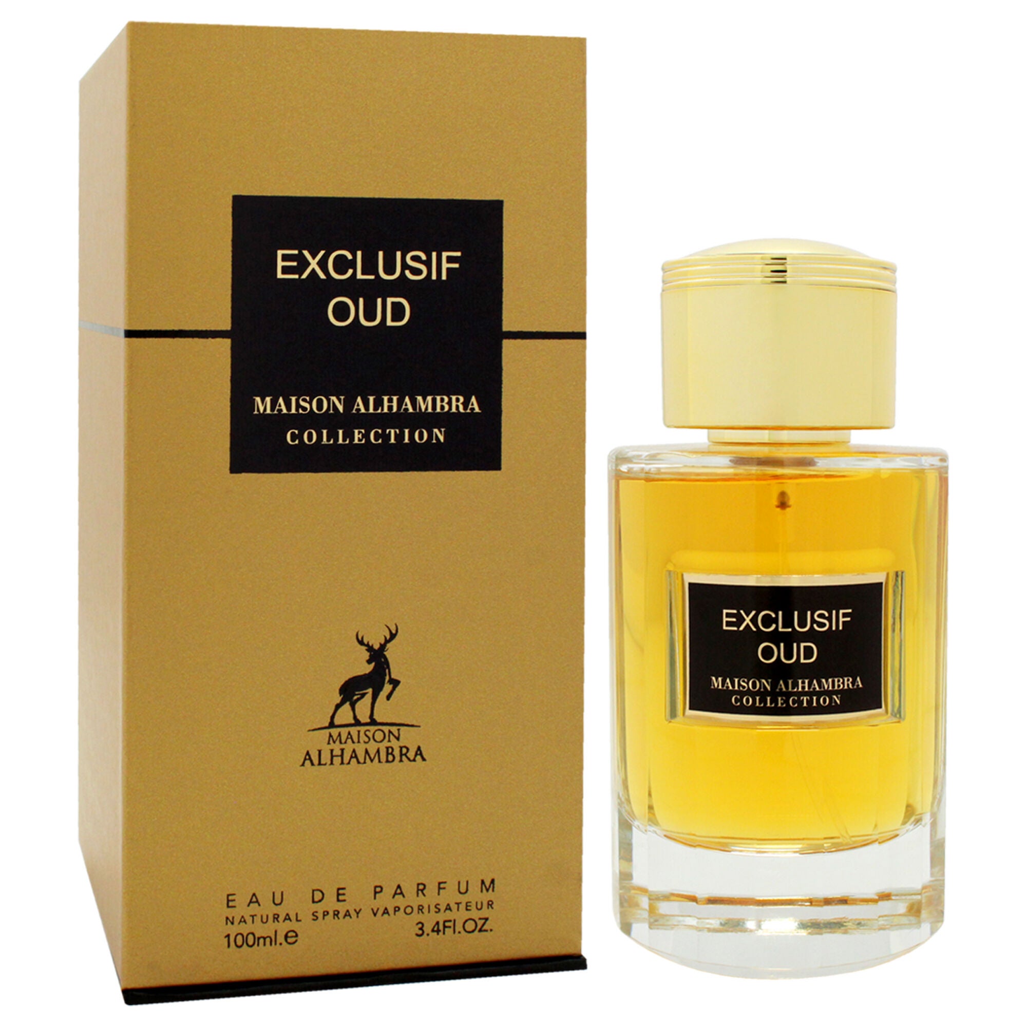 Exclusif - Oud by Maison Alhambra for Unisex - 3.4 oz EDP Spray, Clear, alternate image number 2