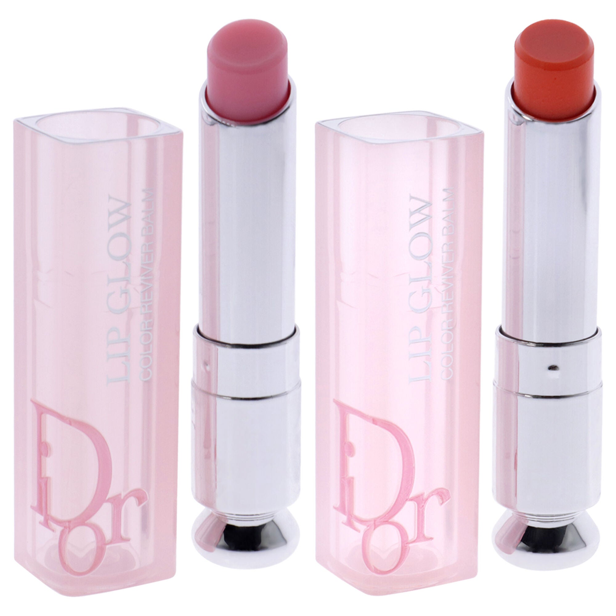 Dior Addict Lip Glow Duo by Christian Dior for Women - 2 Pc 0.11oz Lip Balm - 001 Pink, 0.11oz Lip Balm - 004 Coral, See Description, alternate image number 4