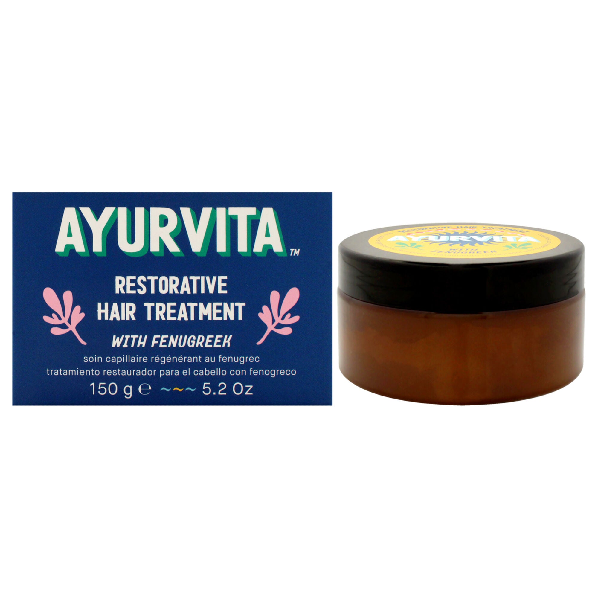 Restorative Hair Treatment With Fenugreek by AyurVita for Unisex - 5.2 oz Treatment, See Description, hi-res image number 0