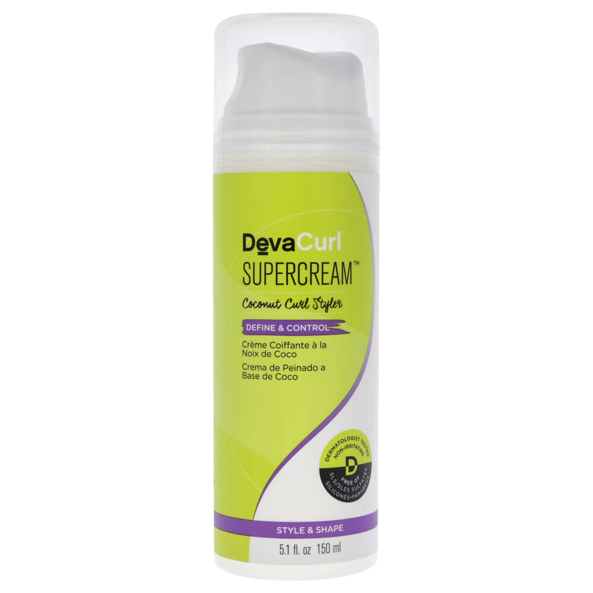 Supercream Coconut Curl Styler by DevaCurl for Unisex - 5.1 oz Cream, See Description, hi-res image number 0