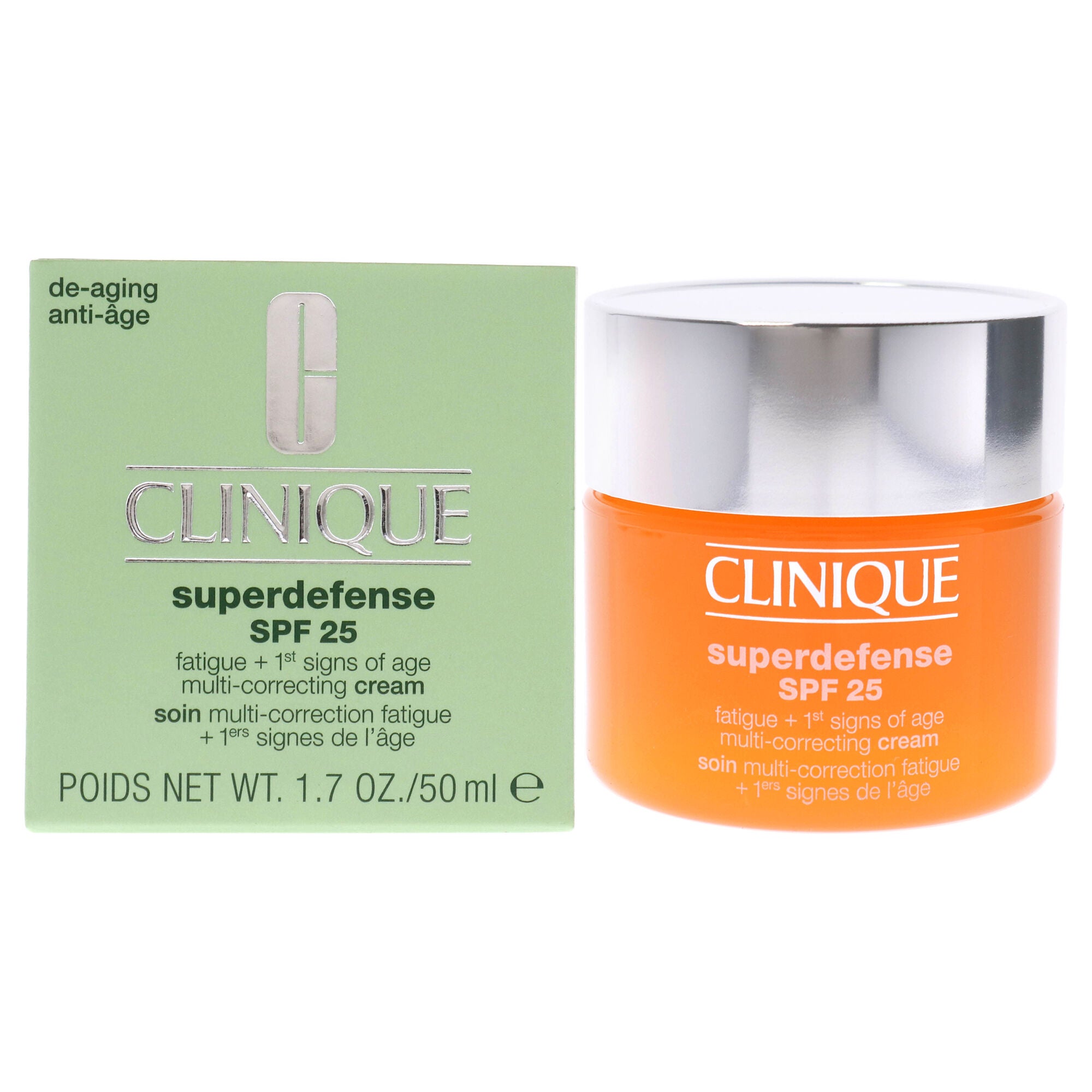 Superdefense Multi-Correcting Cream SPF 25 by Clinique for Unisex - 1.7 oz Cream, See Description, hi-res image number 0