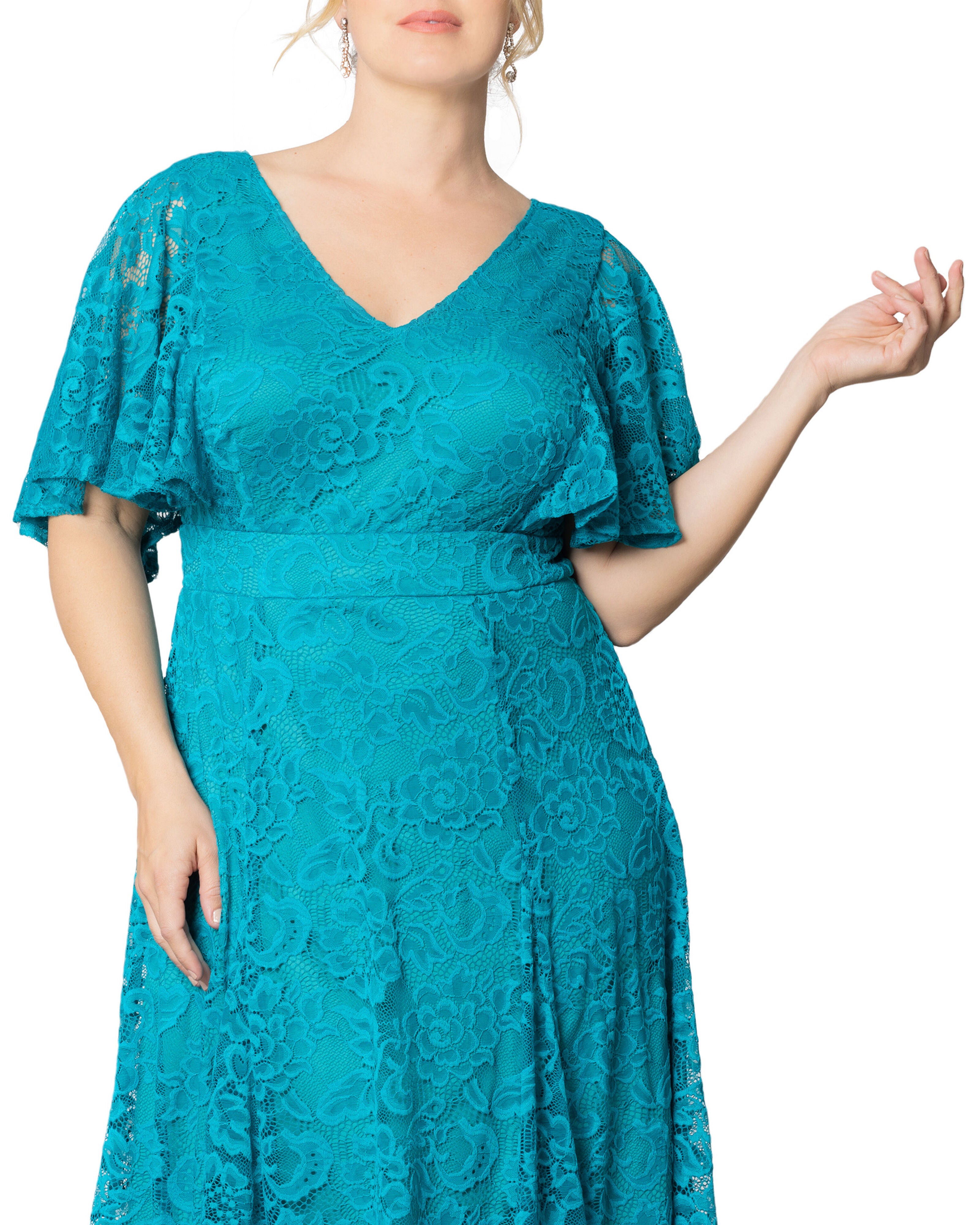 sachin and babi light blue dress Camille Lace Cocktail Dress