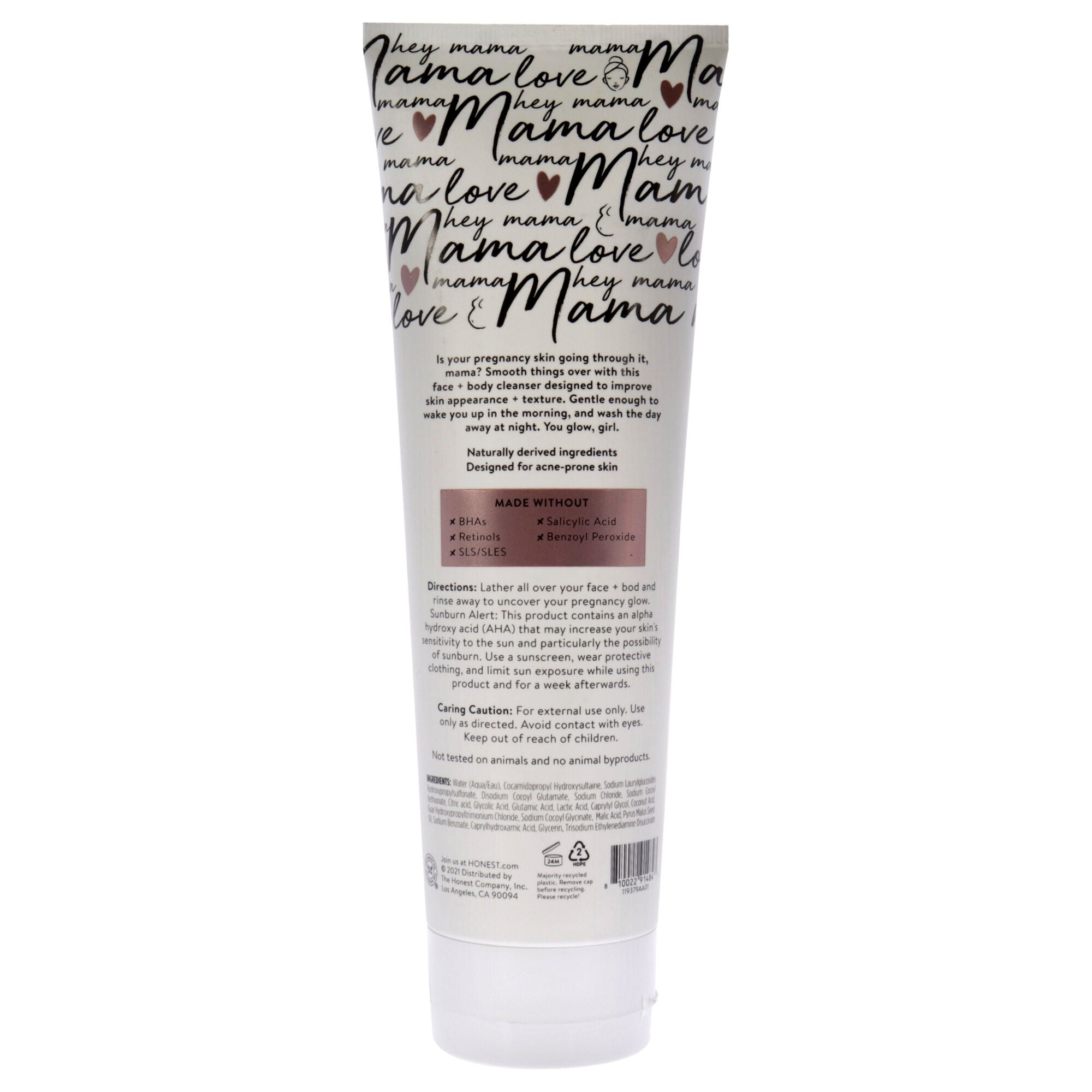 Mamas Gotta Glow Face plus Body Wash by Honest for Women - 8 oz Body Wash, See Description, alternate image number 2