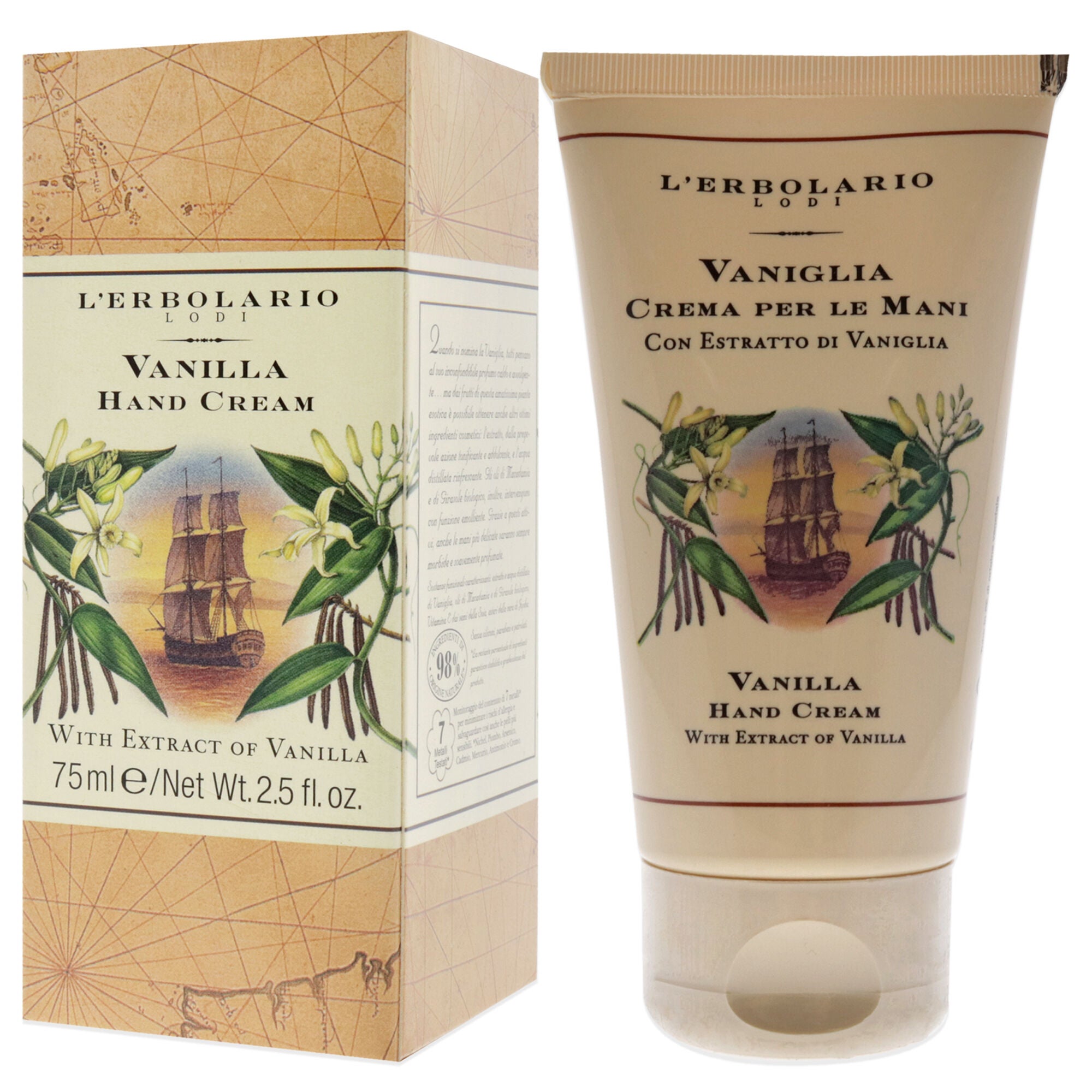 Vanilla Hand Cream by Lerbolario for Women - 2.5 oz Cream, , alternate image number 7