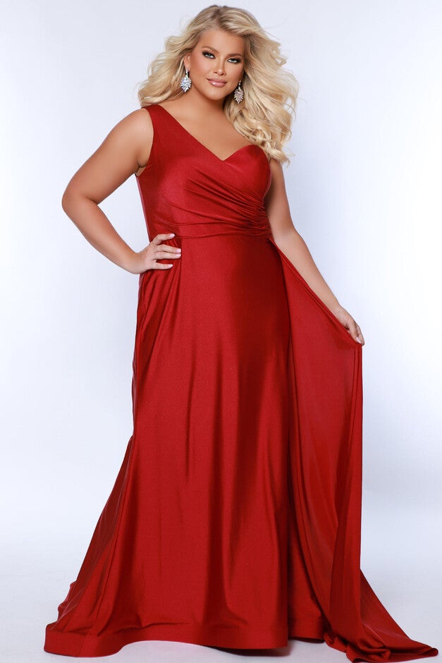 SIMPLE & SOPHISTICATED FORMAL DRESS, Burgundy / Burgundy, hi-res image number null