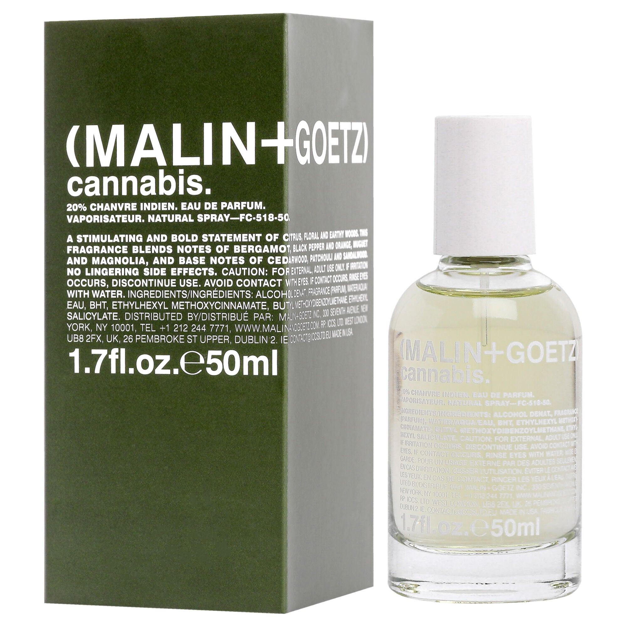 Cannabis by Malin + Goetz for Unisex - 1.7 oz EDP Spray, See Description, alternate image number 3